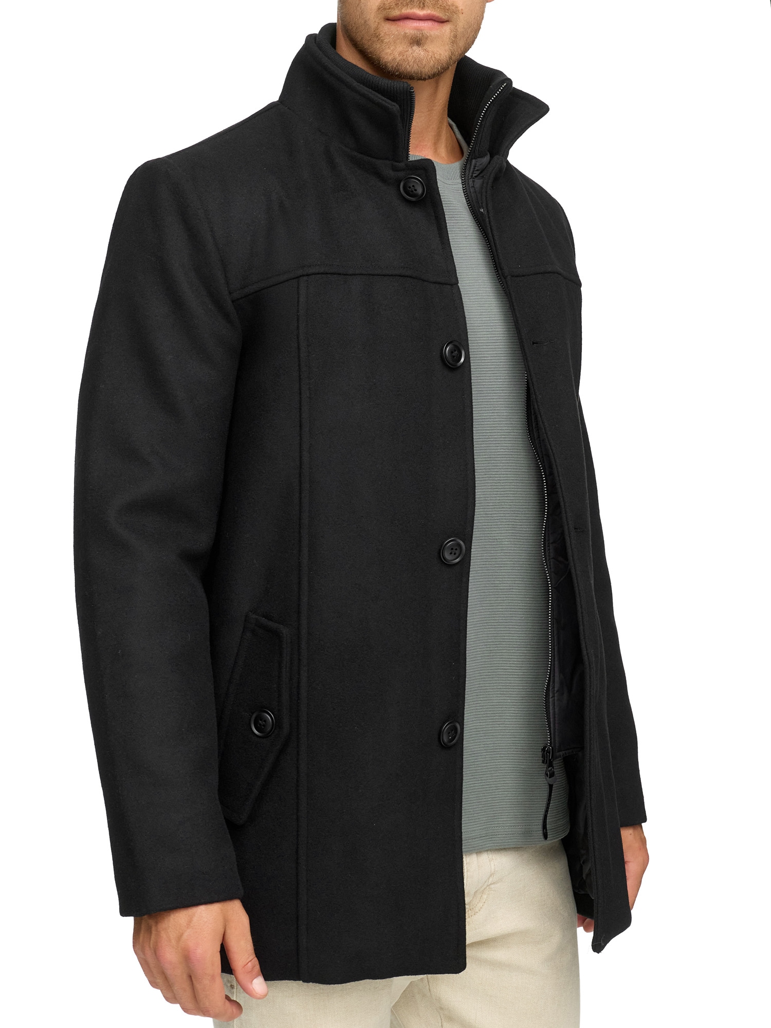 Indicode Wolljacke »INLunik« ohne Kapuze