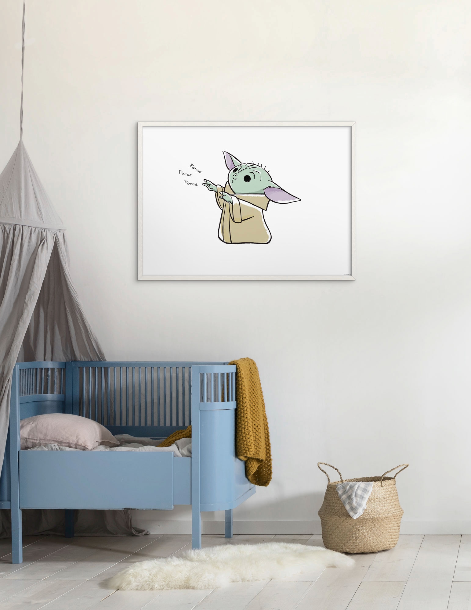 Komar Bild »Mandalorian The Child Sweet Force«, Disney-Star Wars, (1 St.), Wandbild zur Dekoration im Kinderzimmer - ohne Rahmen