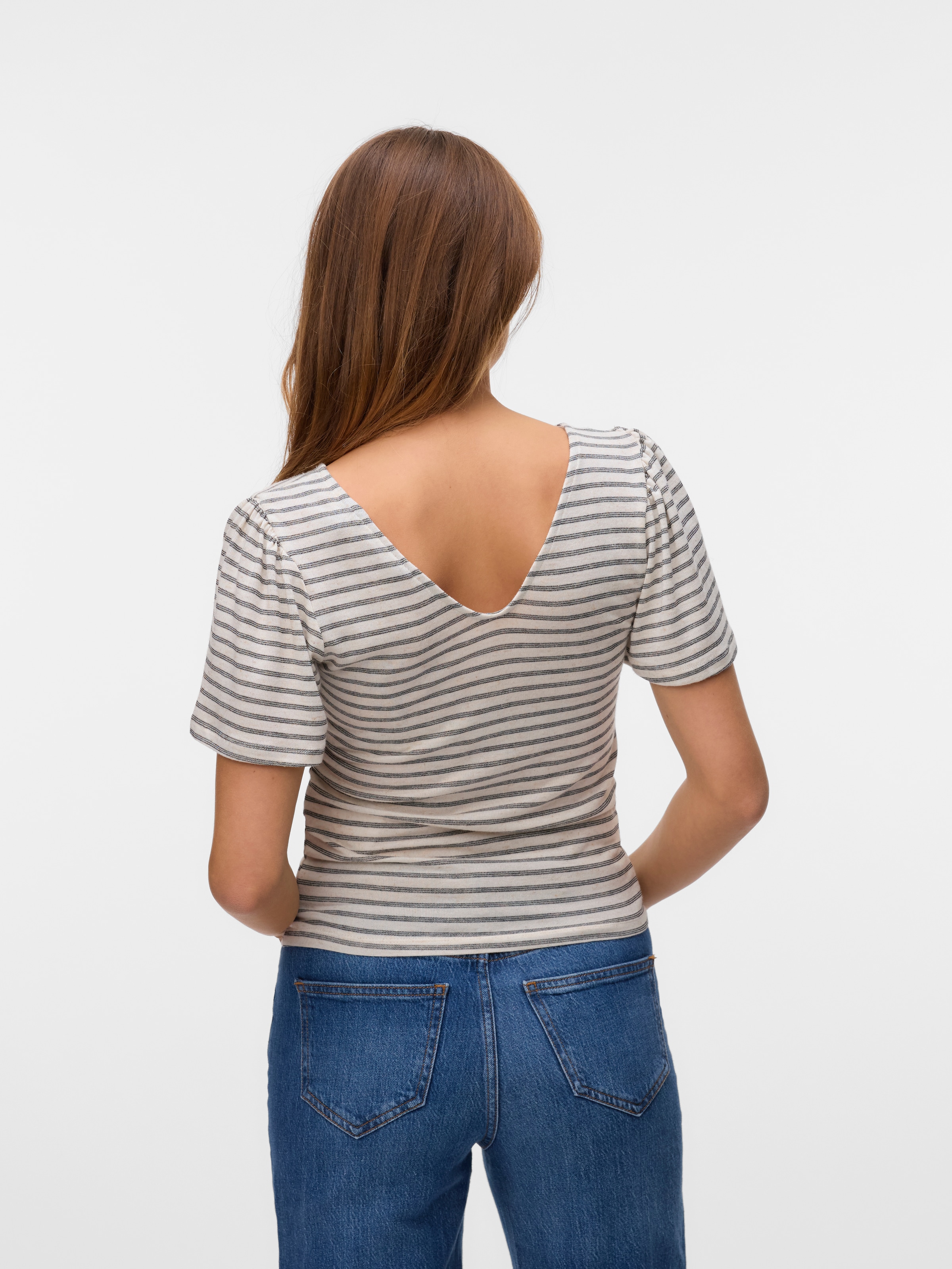 Vero Moda T-Shirt »VMGINA 2/4 SHORT TOP JRS GA NOOS«