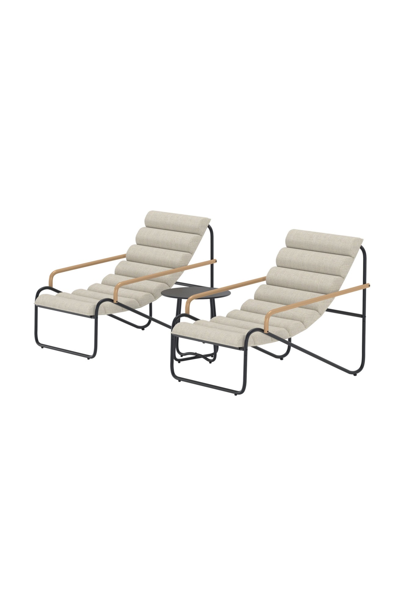 Venture Home Gartenlounge-Set »Ithaka, großzügiges Outdoor-Set für hohen Sitzkomfort« 3 tlg. Loungemöbel mit Stoffbezug, angenehm, weich