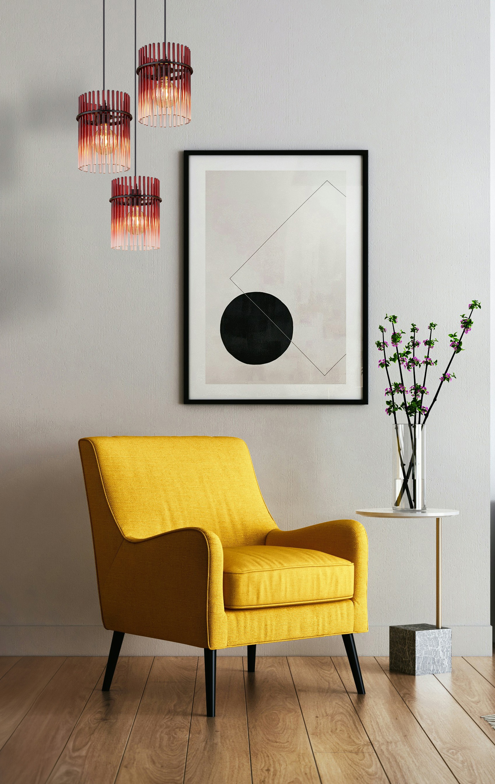 GLOBO LIGHTING Hängeleuchte »GORLEY« E27 1 Stk. Hängelampe Glasstäbe brimbe günstig online kaufen