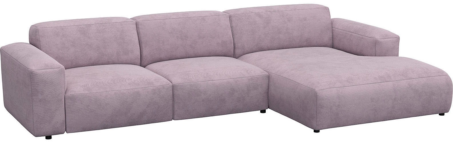 FLEXLUX Ecksofa »Lucera bequem und komfortabel durch hochwertigen Sitzaufbau, L-Form«, modern & anschmiegsam, Kaltschaum, Stahl-Wellenunterfederung