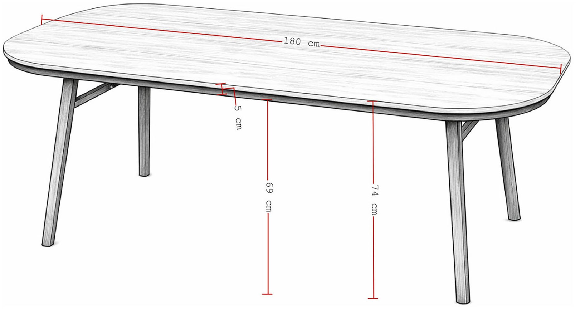 Destiny Garten-Essgruppe »COMO SAN MARINO Essgruppe 4 Se + Tisch OV 180x90cm holzf.« Set, 