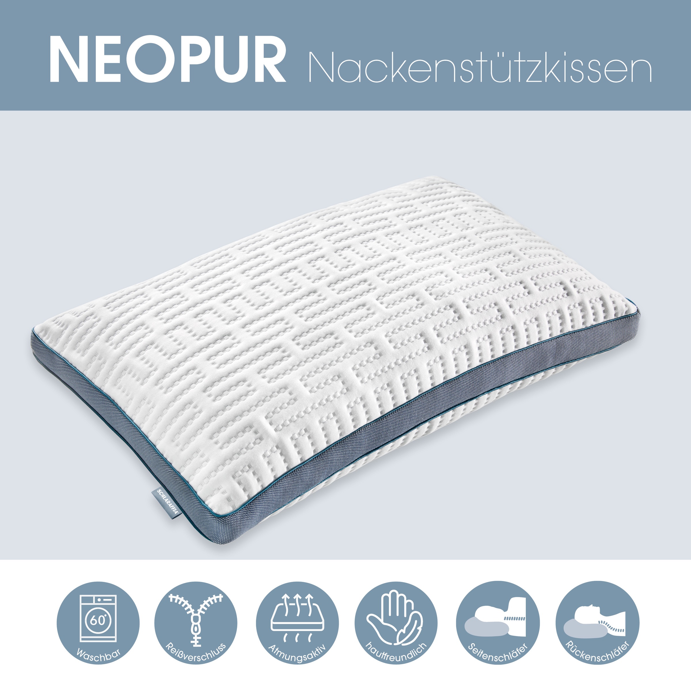 Schlaraffia Nackenstützkissen »Neopur« 1 Stk. tlg.