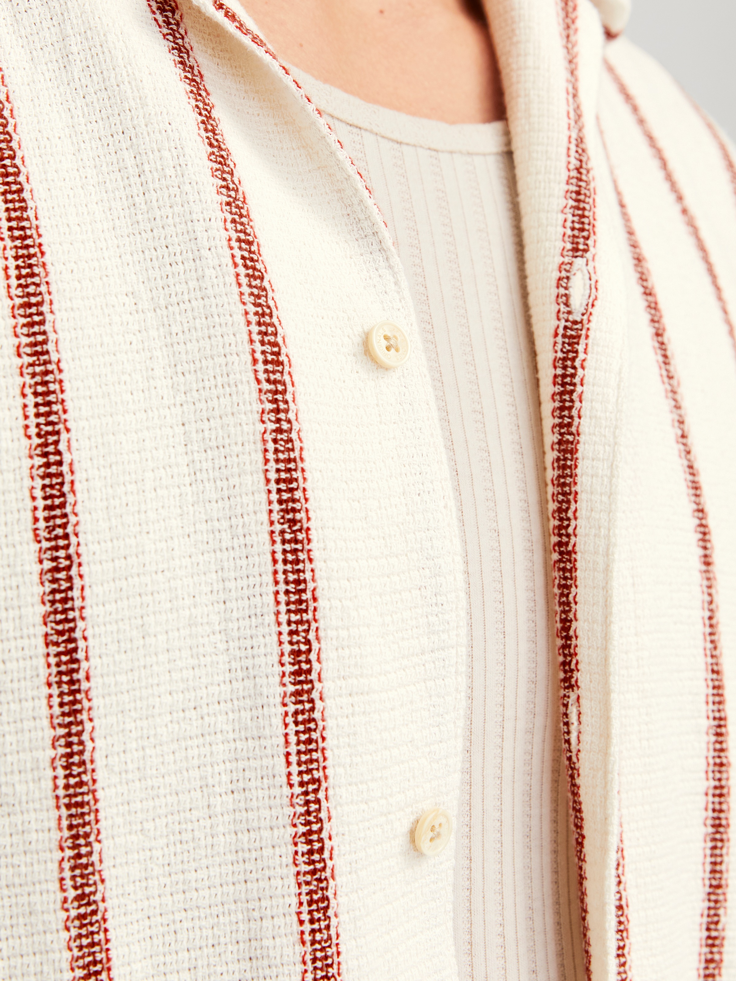 Jack & Jones Kurzarmhemd »JORCOBA STRIPE RESORT SHIRT SS SN«