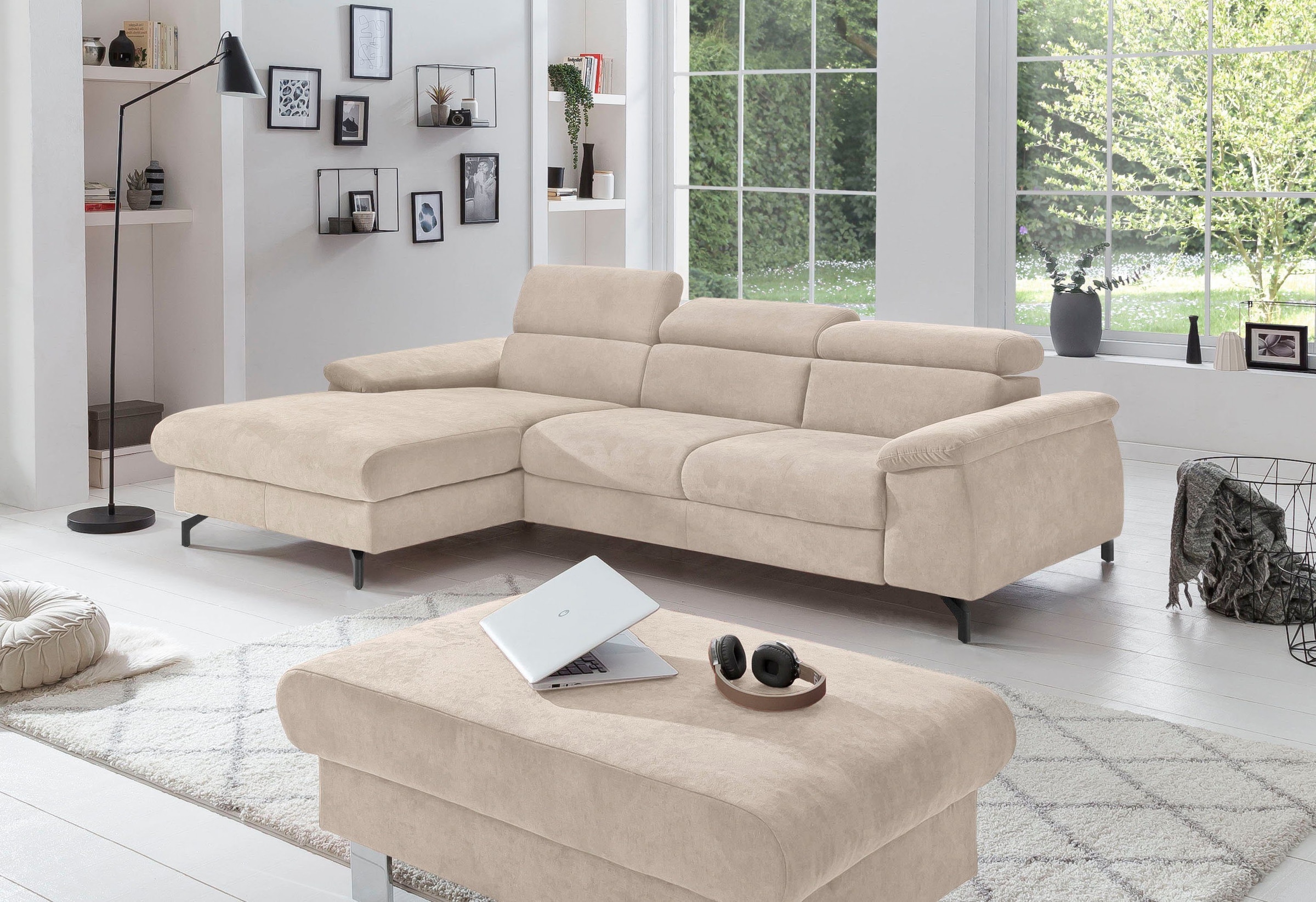 COTTA Polstergarnitur »Komaris L-Form«, (Set), Set bestehend aus: Ecksofa m günstig online kaufen