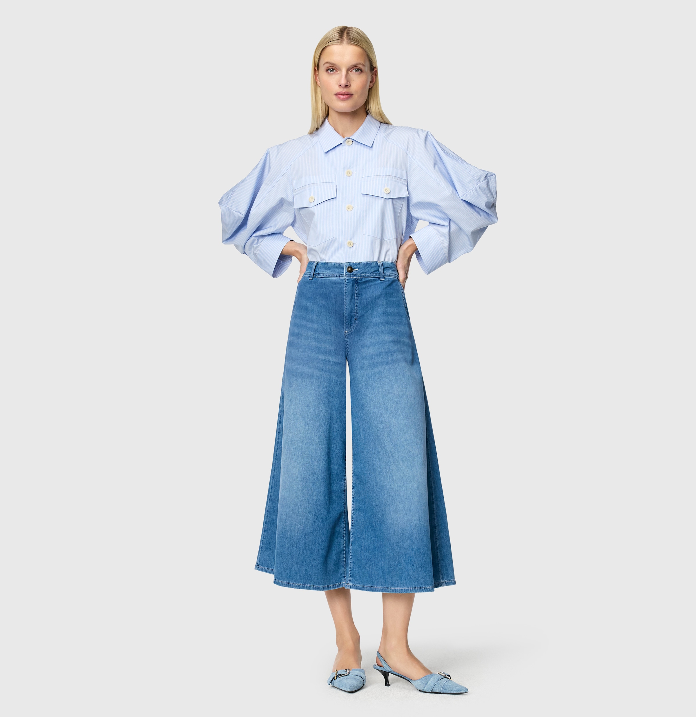 MAC Weite Jeans mit Taschen