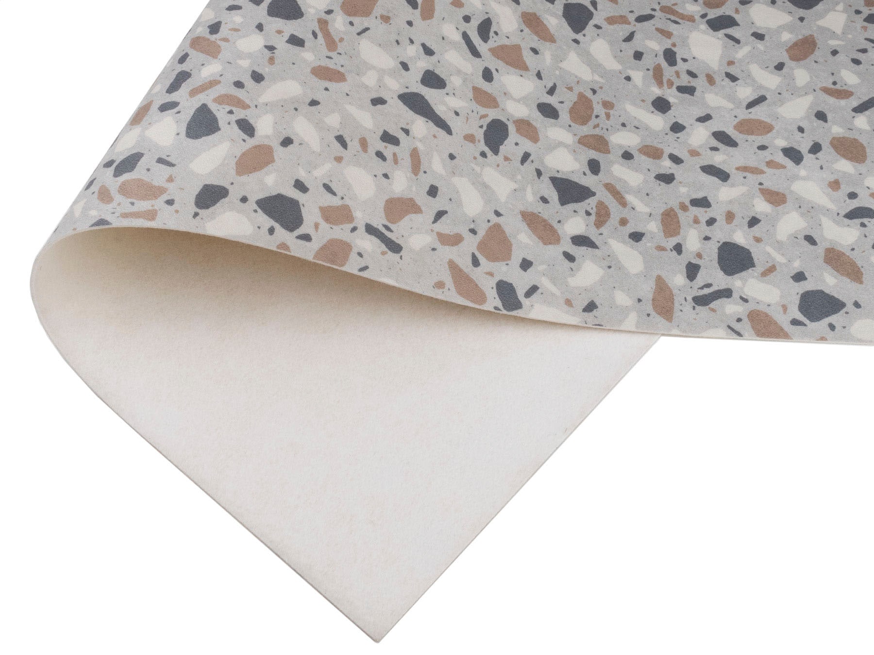 Primaflor-Ideen in Textil Vinyl-Läufer »Küchenläufer TERRAZZO, Made in Belgium«, rechteckig, 2,5 mm Höhe, Küchenläufer aus Vinyl, abwischbar, Küche