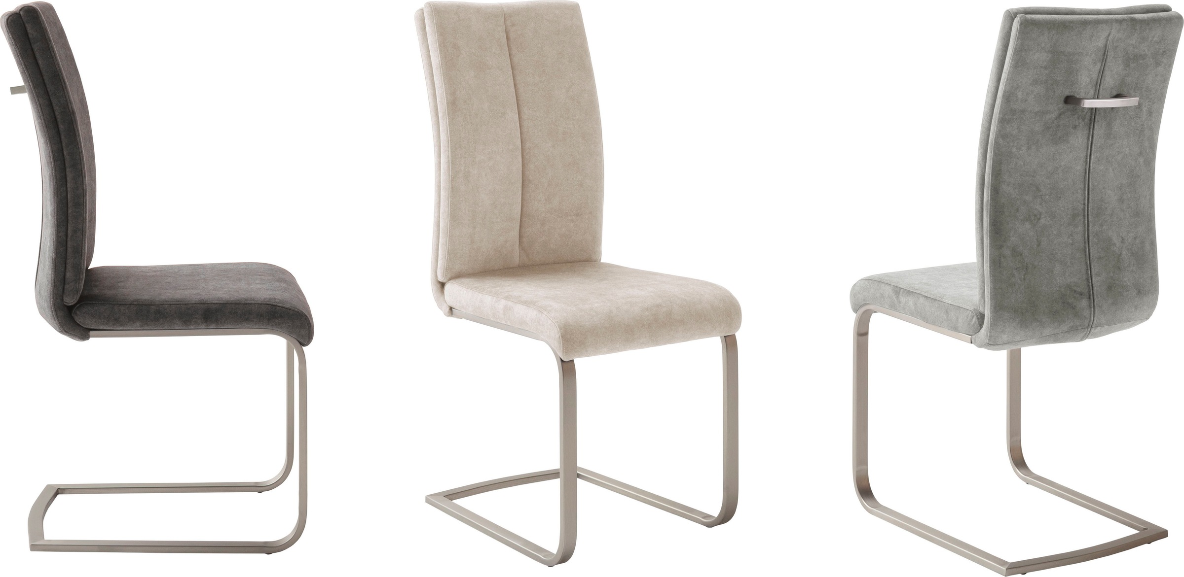 MCA furniture Freischwinger »Hudson Schwingstuhl 4er Set« (Set) 4 Stk.Flach günstig online kaufen