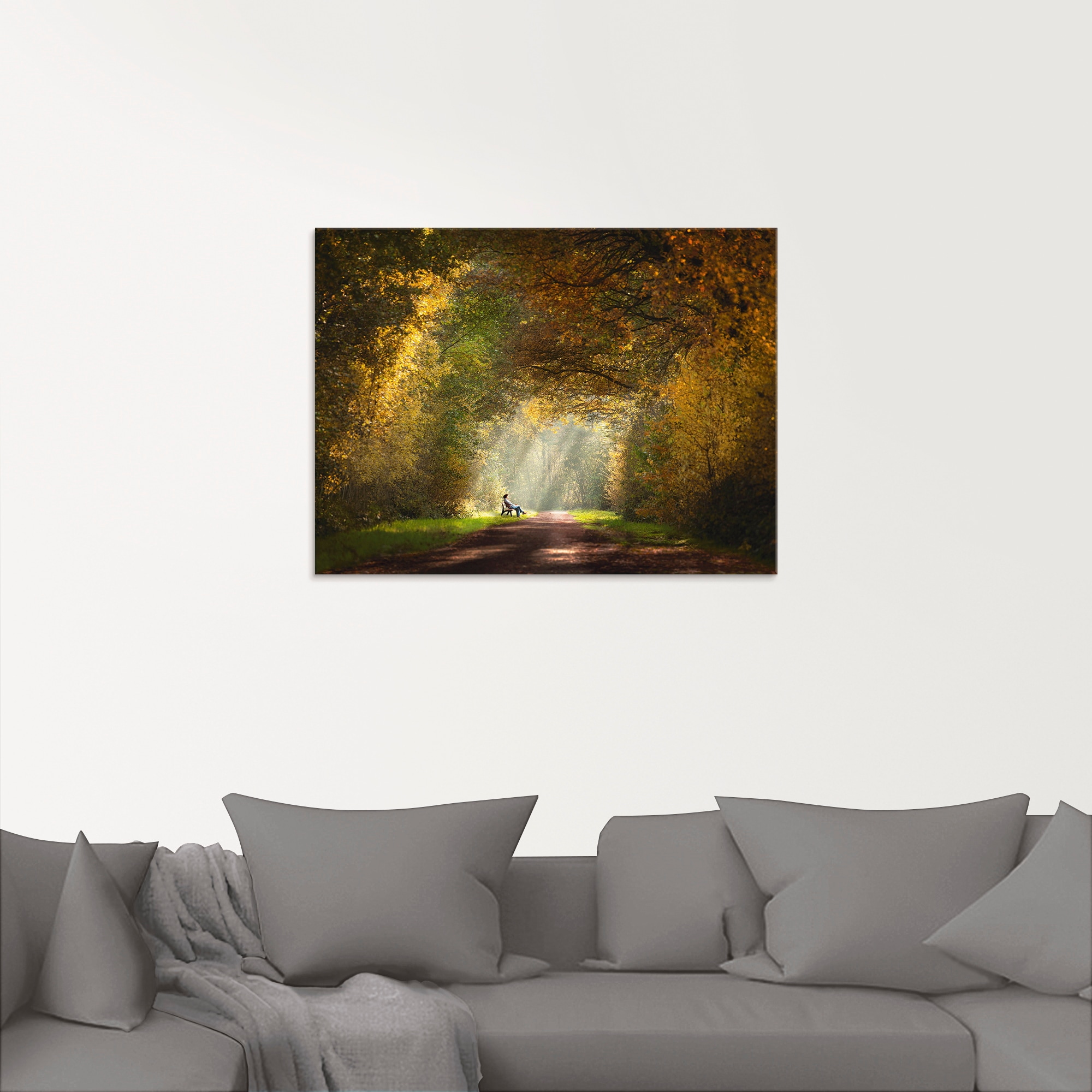 Artland Glasbild »Licht am Ende des Tunnels...«, Wald, (1 St.), in verschie günstig online kaufen