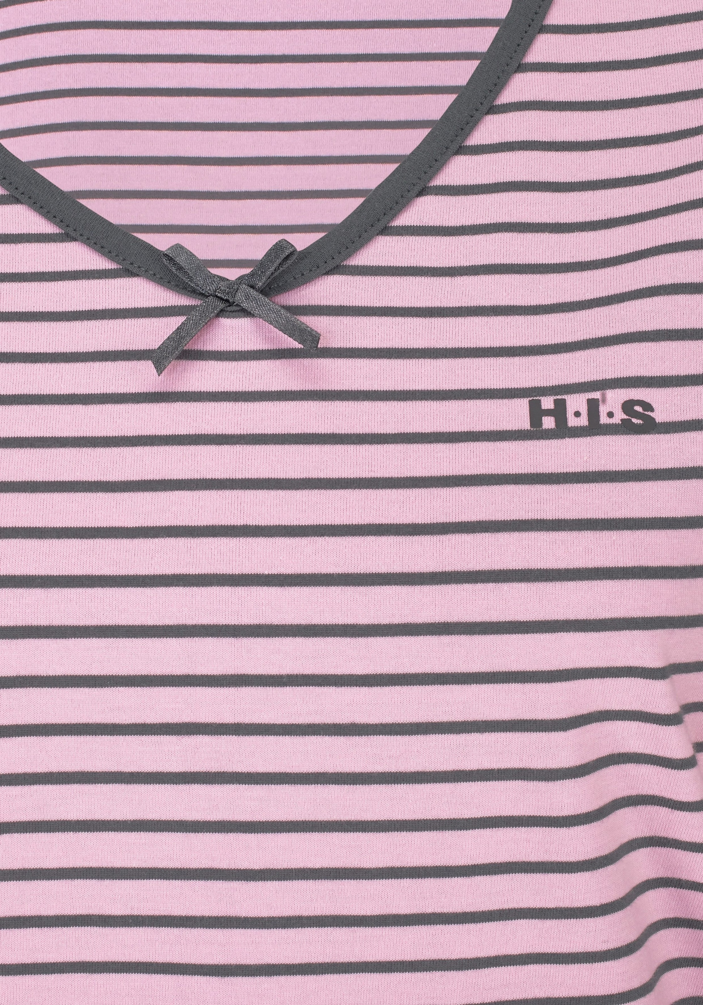 H.I.S Pyjama, (2 tlg.), mit garngefärbten Streifen