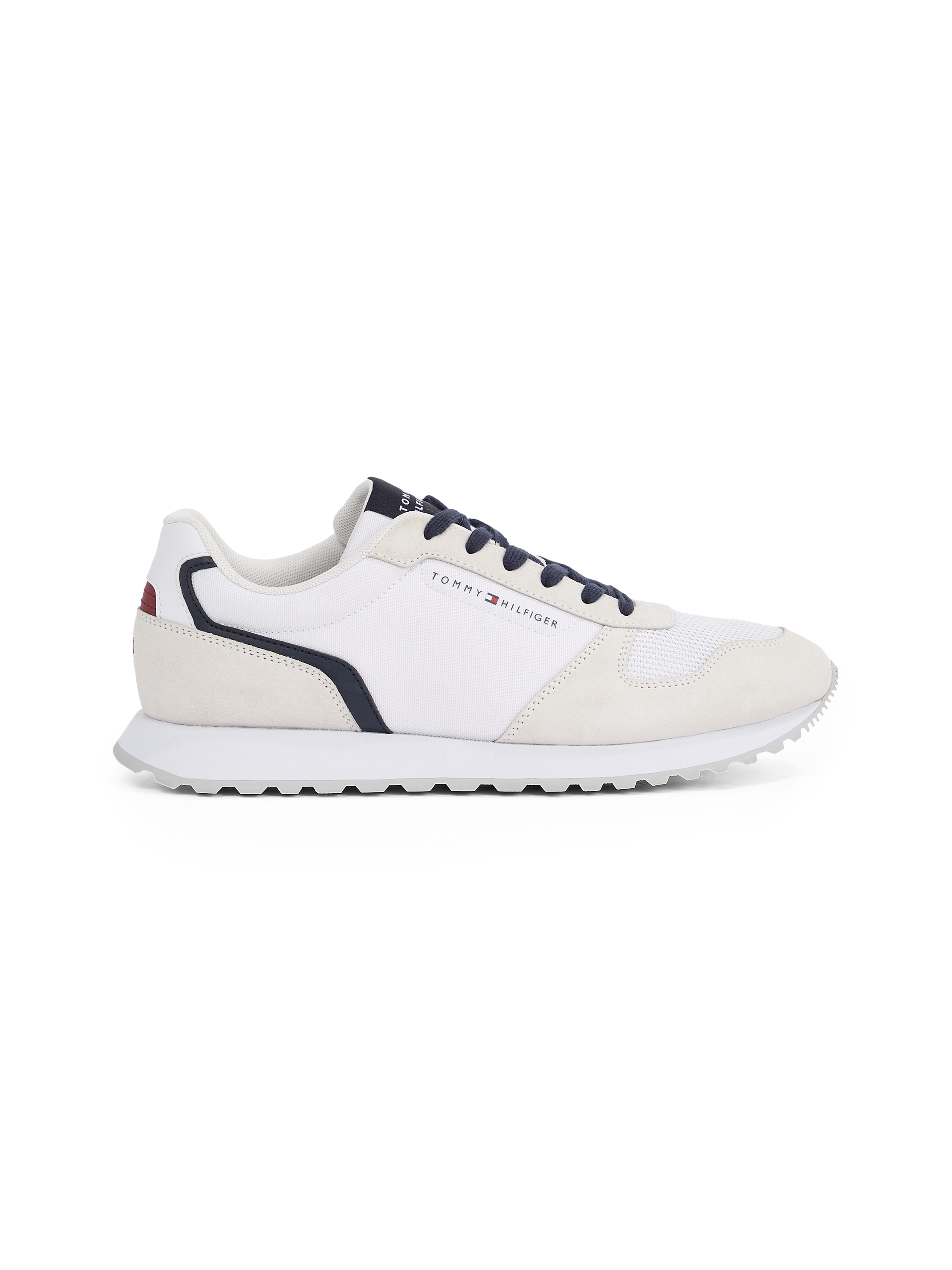 Tommy Hilfiger Sneaker »NEW RUNNER EVA MIX FLAG«, Freizeitschuh, Halbschuh, Schnürschuh mit gepolstertem Schaftrand