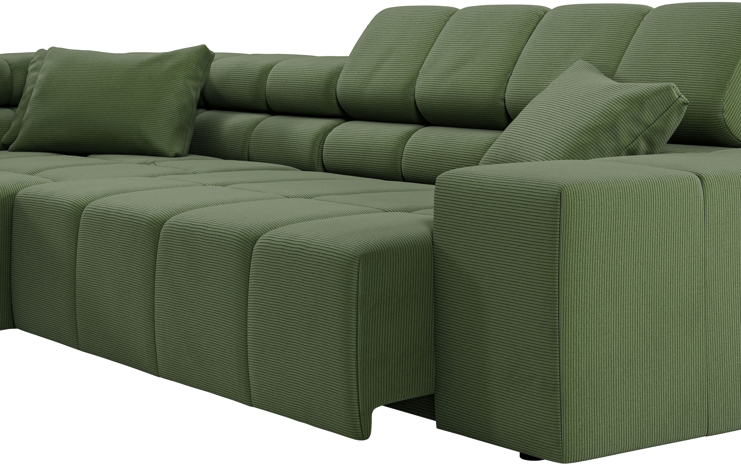 INOSIGN Ecksofa »Ancona incl. Kopfteilverstellung, OTTOs Choice, Breite 319cm, L-Form«, wahlweise motorische Sitztiefenverstellung, auch in Cord + Easy Care