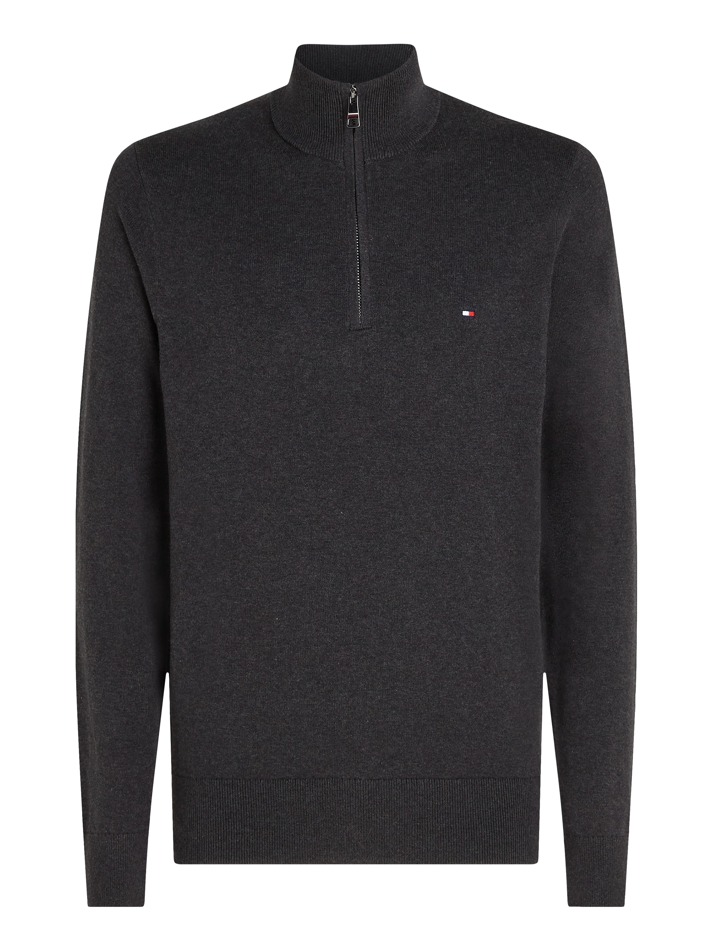 Tommy Hilfiger Troyer »PIMA ORG CTN CASHMERE ZIP MOCK«