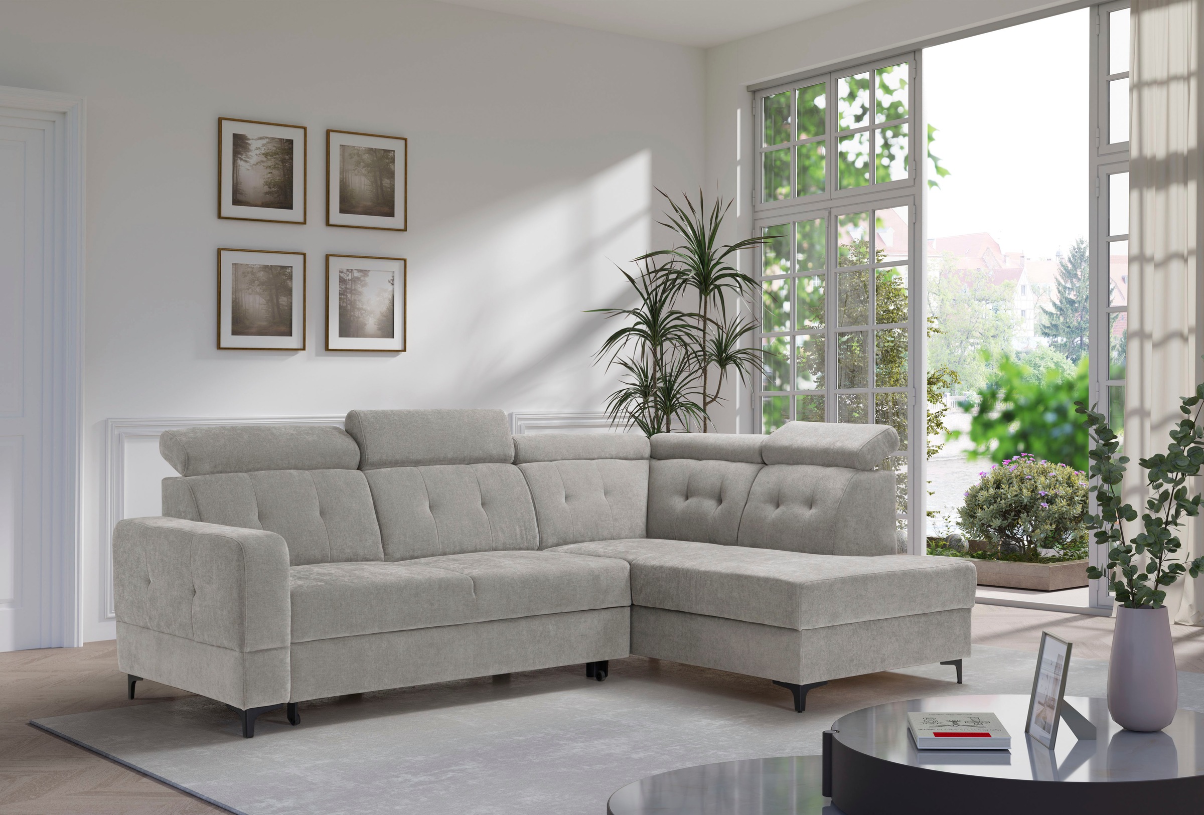 exxpo - sofa fashion Ecksofa »Monte, Kopfteile verstellbar, optional mit Be günstig online kaufen