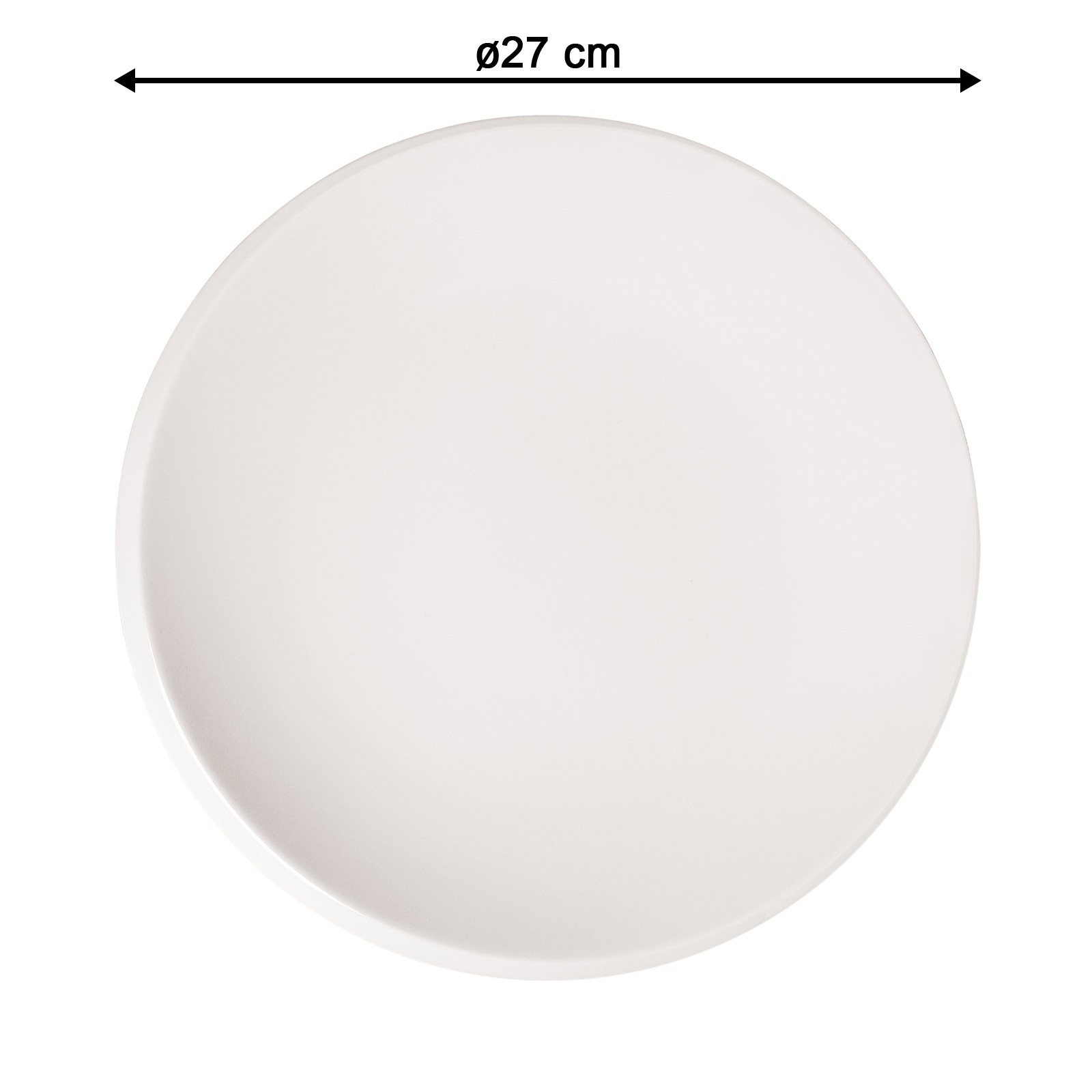 Villeroy & Boch Speiseteller »Speiseteller NewMoon ø 27 cm 6er Set weiß« günstig online kaufen