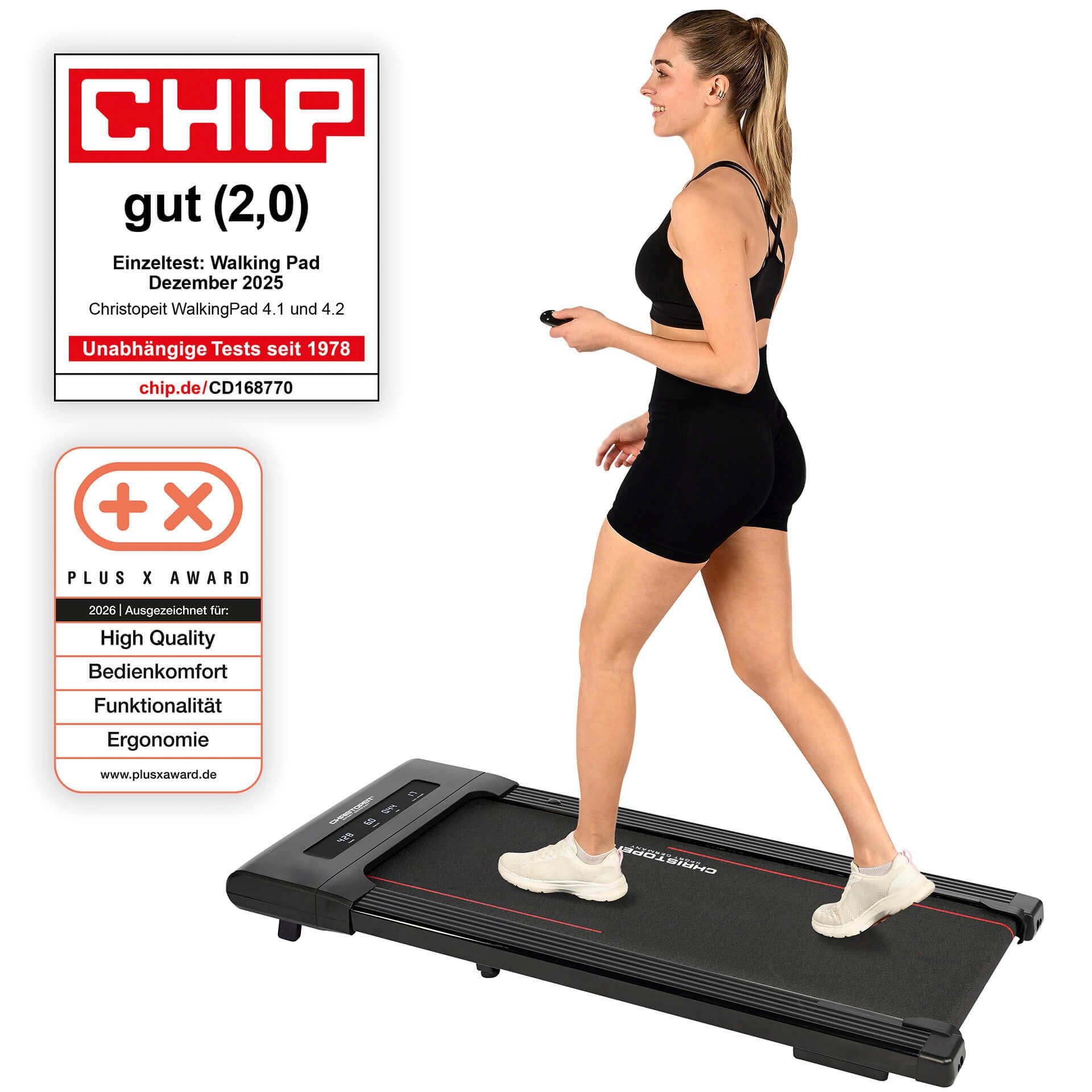 Christopeit Sport® Laufband »Walking Pad 4.1« bis max. 6 km/h, 120 kg max. Benutzergewicht
