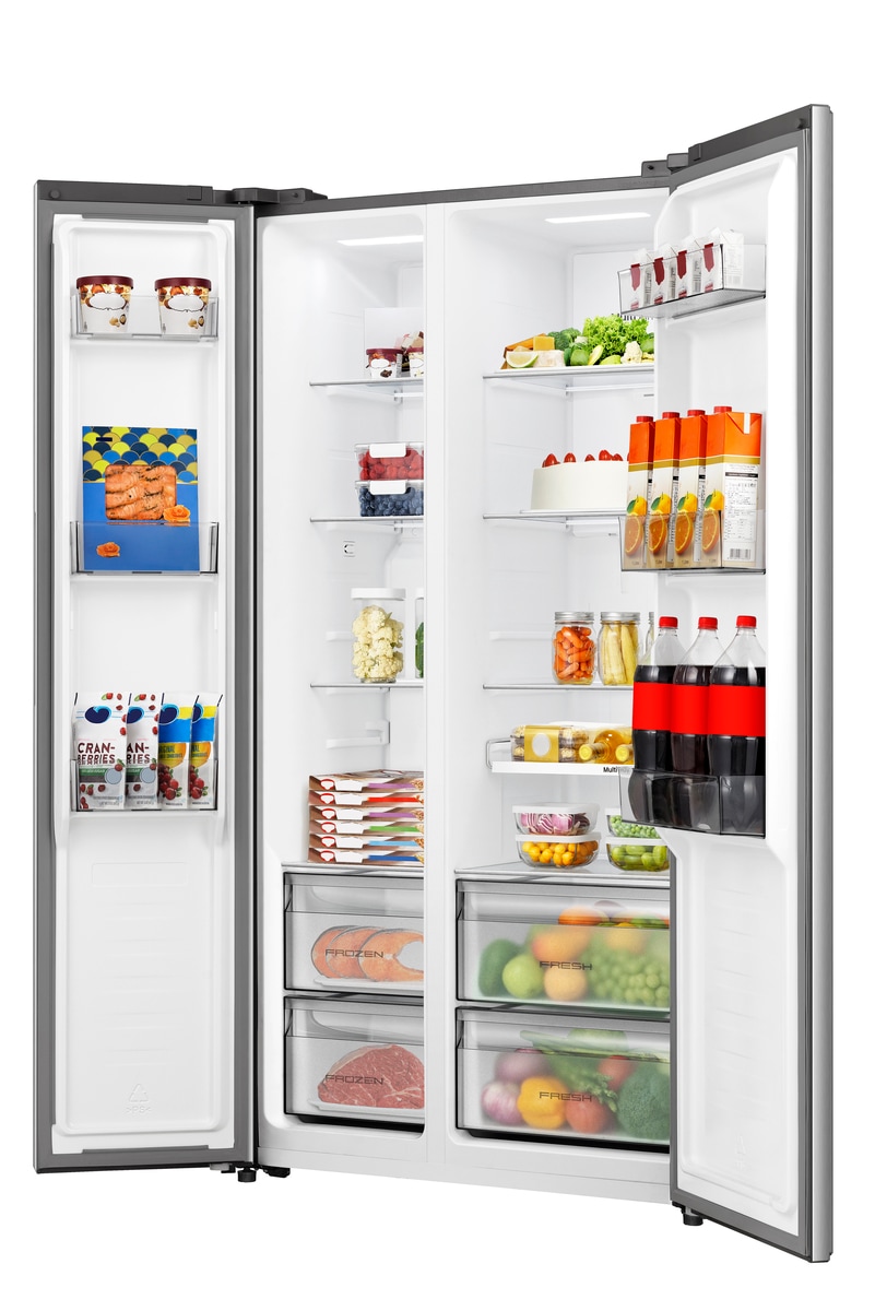 Hisense Side-by-Side »MS91558IC« 178,6 cm hoch 91,1 cm breit MultiAirFlow-System