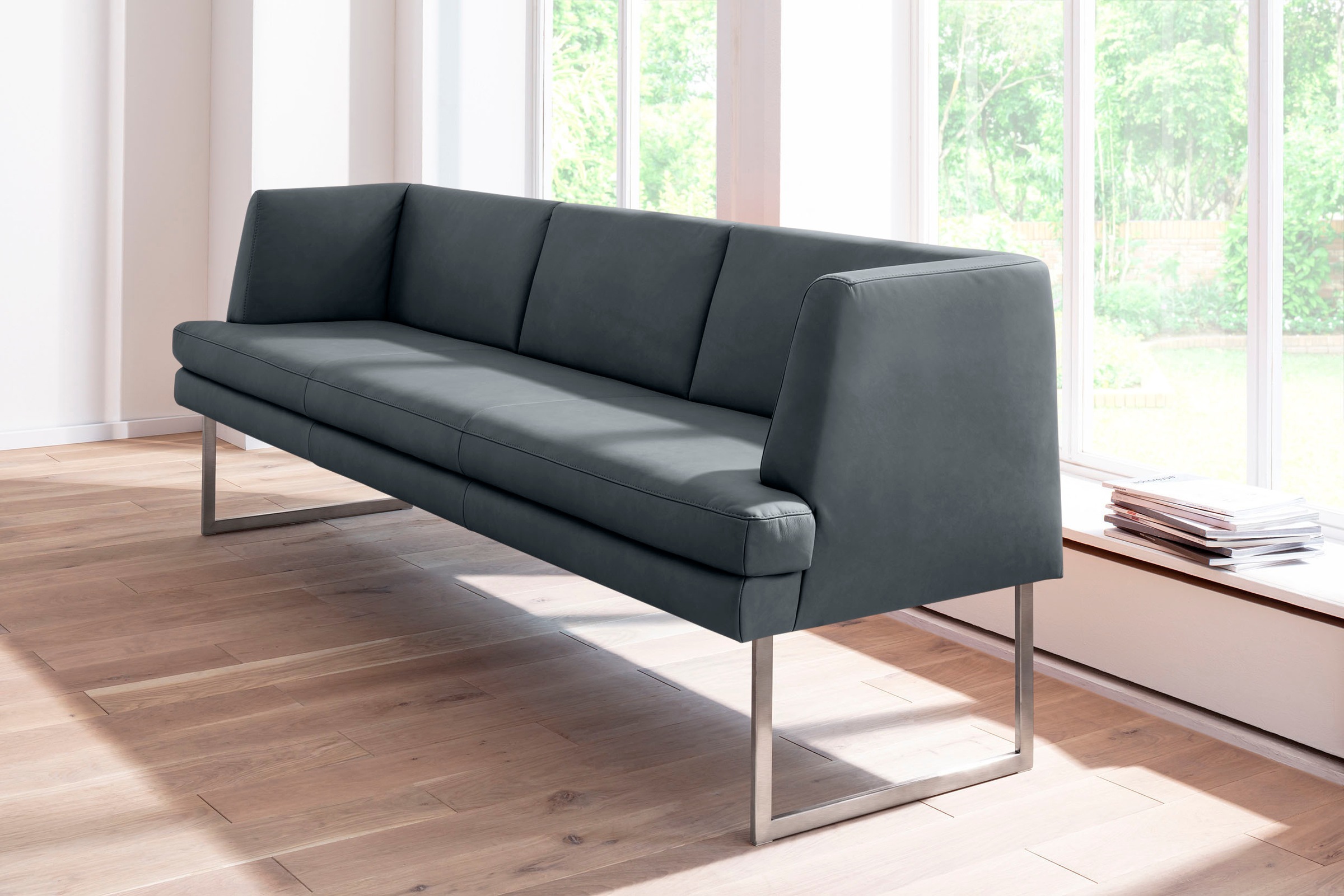 K+W Komfort & Wohnen Polsterbank »Cube«, Hammerkissenoptik, 2 Breiten, Hoch günstig online kaufen