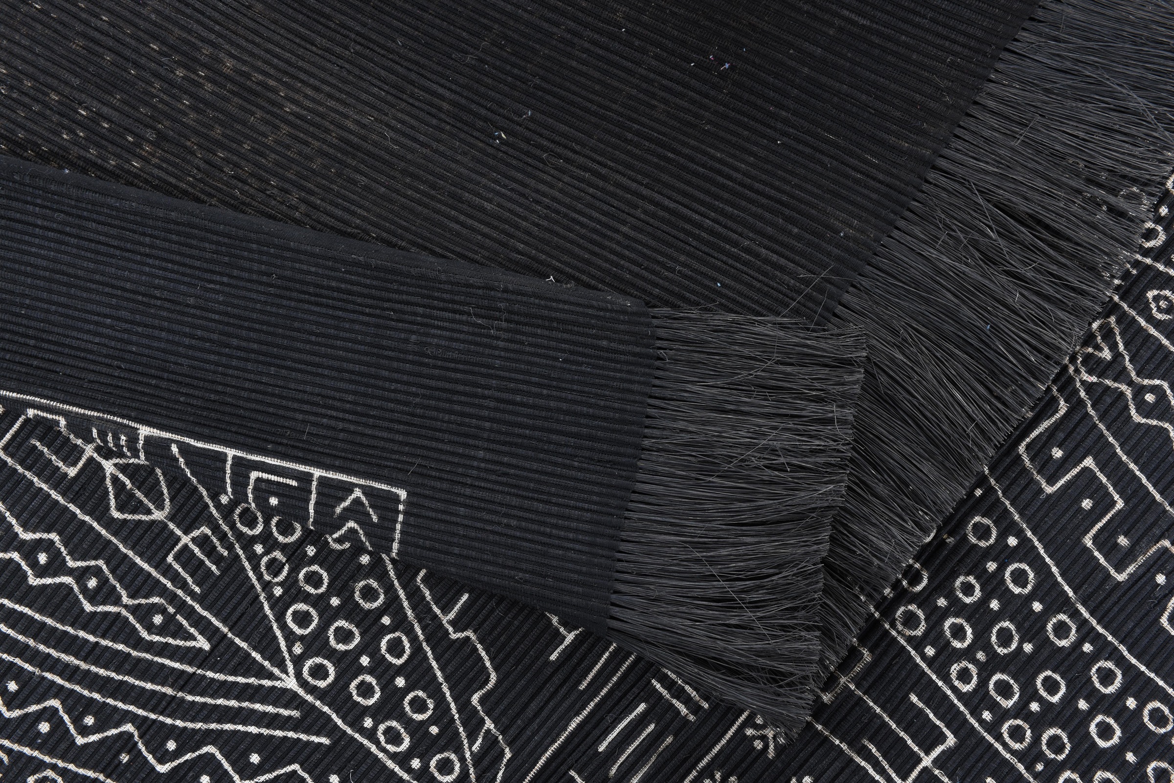 DIE HAUSKUNST Teppich »Taama« rechteckig 4 mm Höhe Flachgewebe, handgewebt, mit Fransen