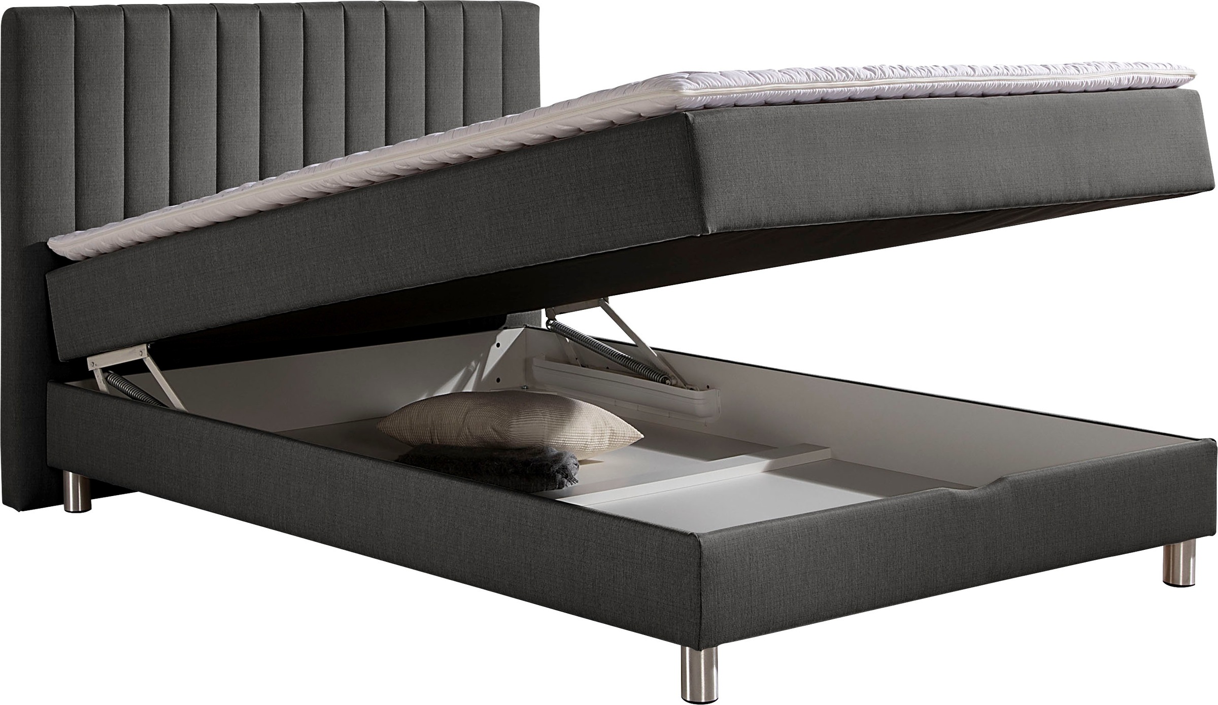 Maintal Boxbett, mit Bettkasten und Kaltschaum-Topper