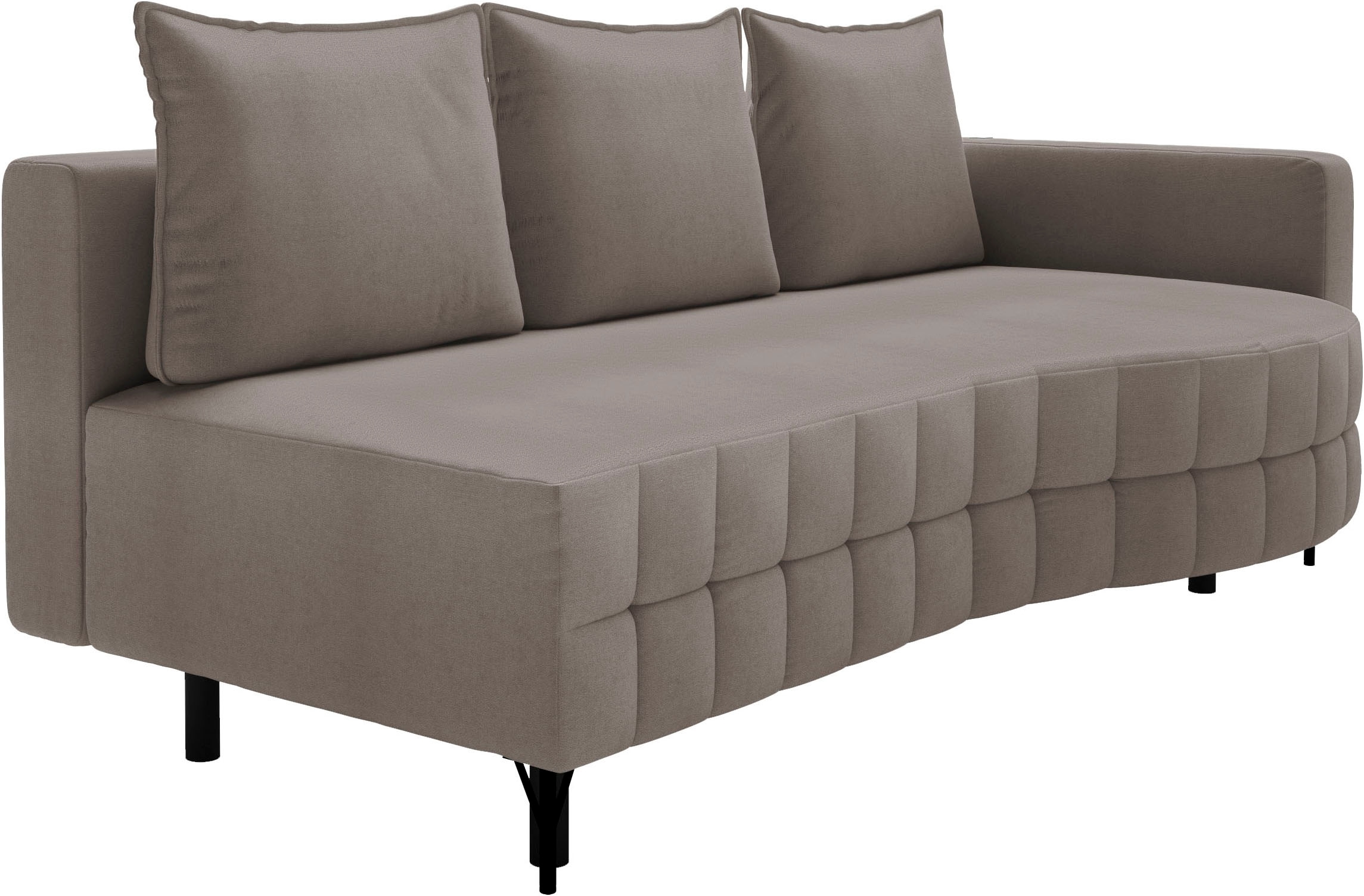 exxpo - sofa fashion Loungesofa »T wiggy Schlafsofa mit Bettfunktion und Bettkasten,« komfortabler Federkern, super Sitzkomfort, elegante Formensprache