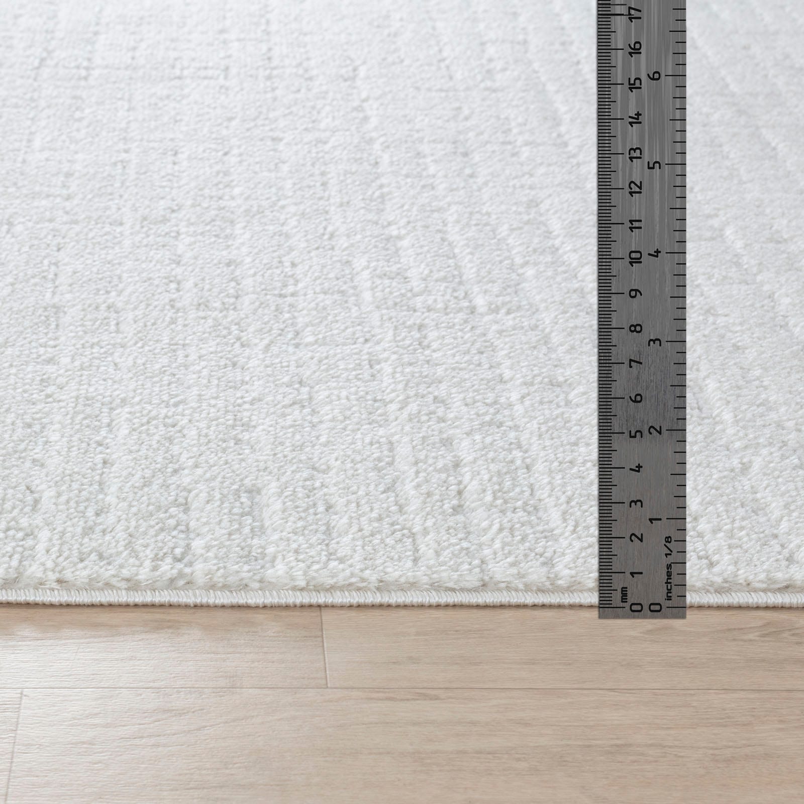 Livabliss Teppich »INCHON«, rechteckig, 14 mm Höhe, Skandi Design, Modern Boho Kurzflor Wohnzimmerteppich, Schlafzimmer