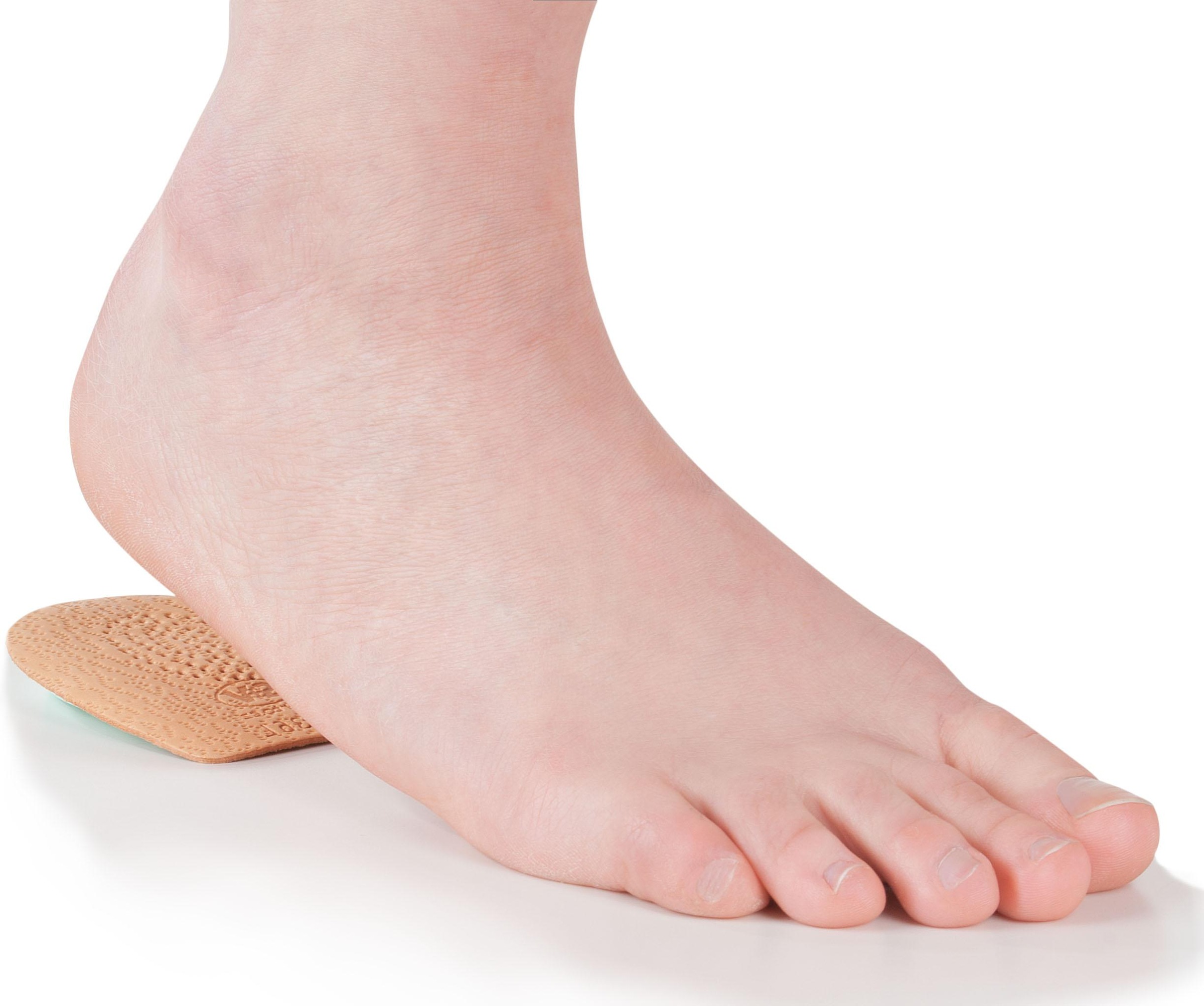 Fußgut Fersenspornhilfe »2 Paar Kissen, entlastet den Fersensporn bei Druck oder Belastung« Packung, 4 Stk. tlg. gepolsterte Vertiefung an der Unterseite entlastet, Hirschleder