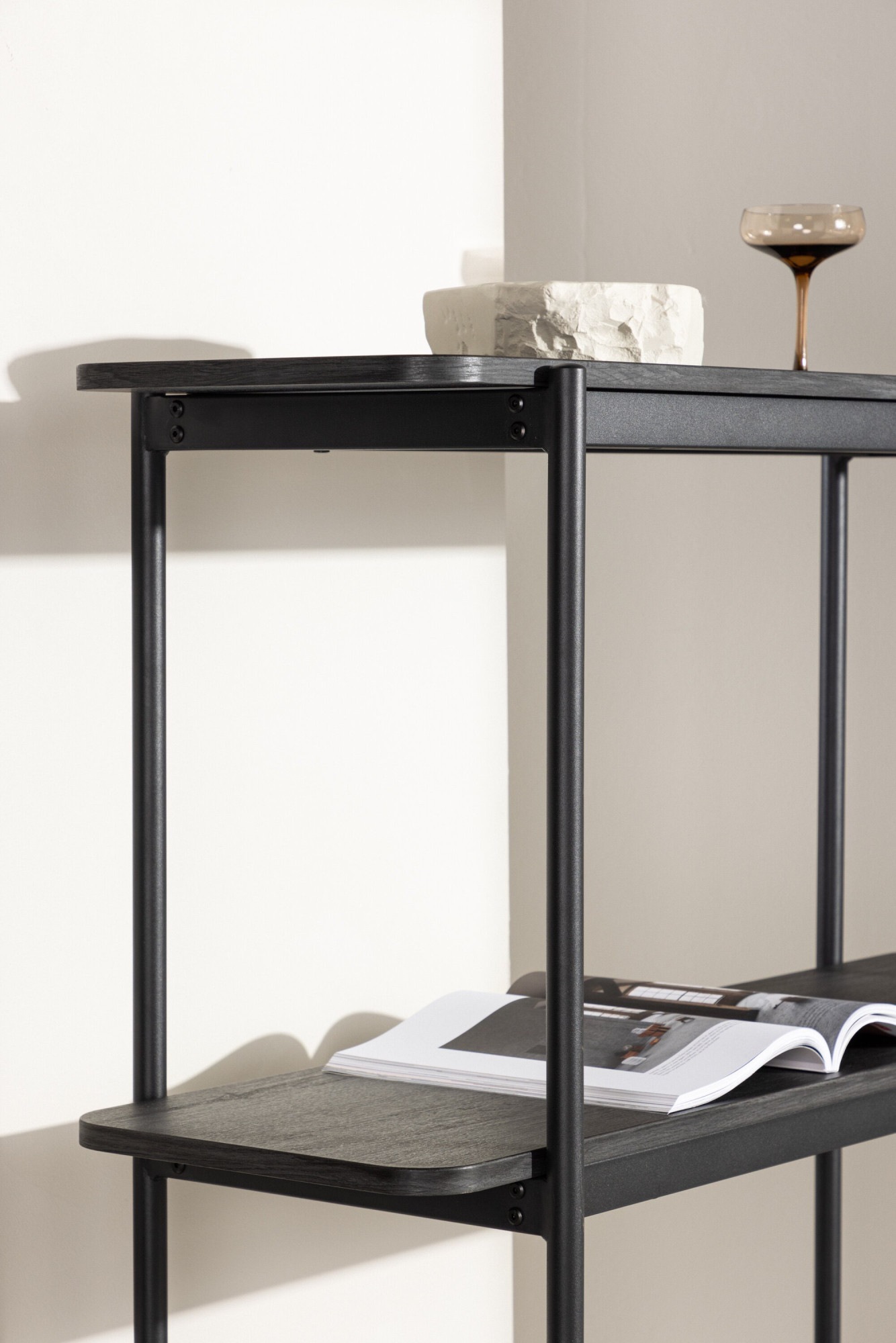 Venture Home Ablageregal »Heim, kompaktes Standregal mit Stahlrahmen, Höhe 120 cm« Ablageregal, MDF, Stahlrahmen, FSC-zertifiziert