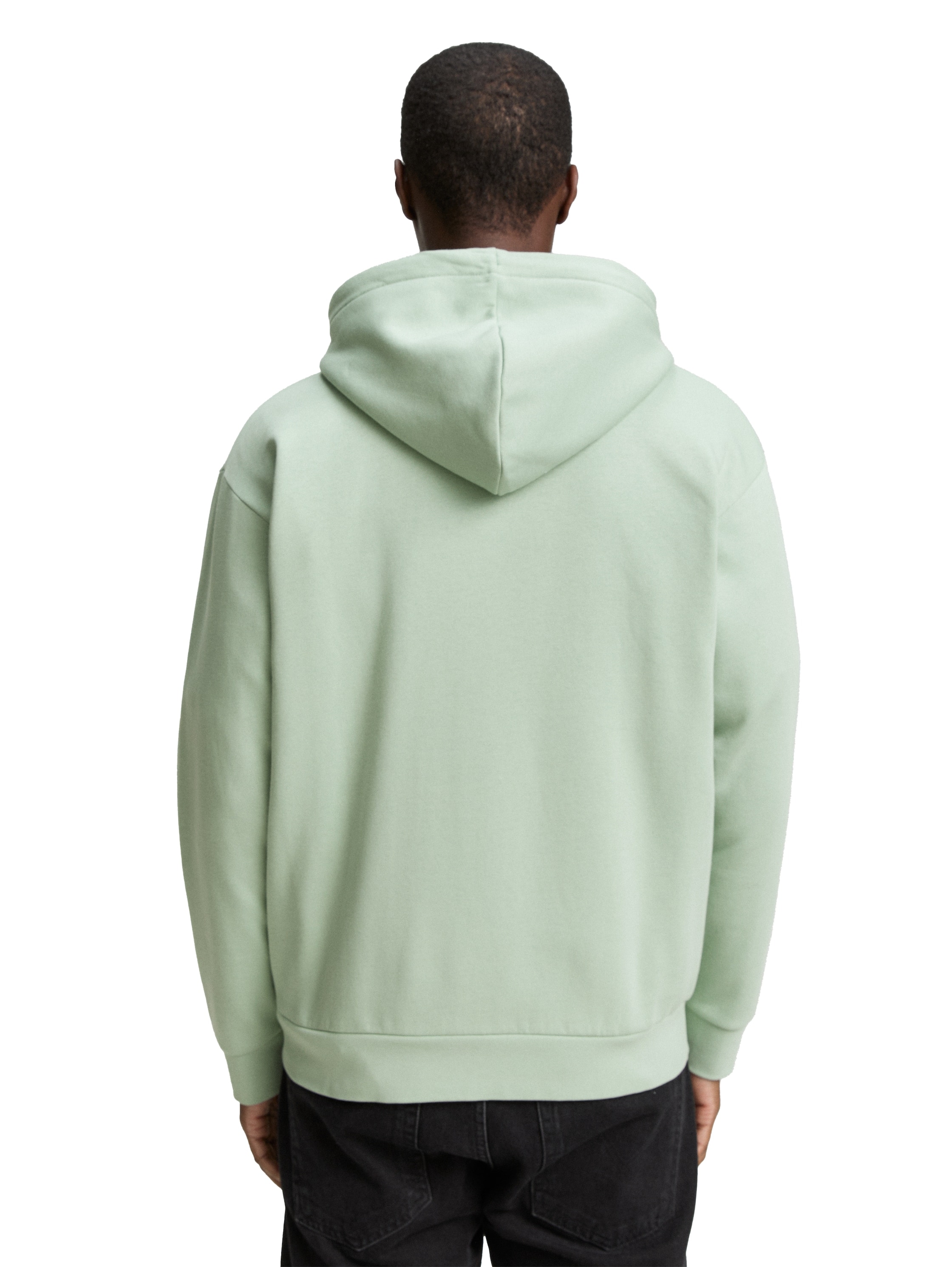 TOM TAILOR Denim Kapuzensweatjacke, mit Logostickerei