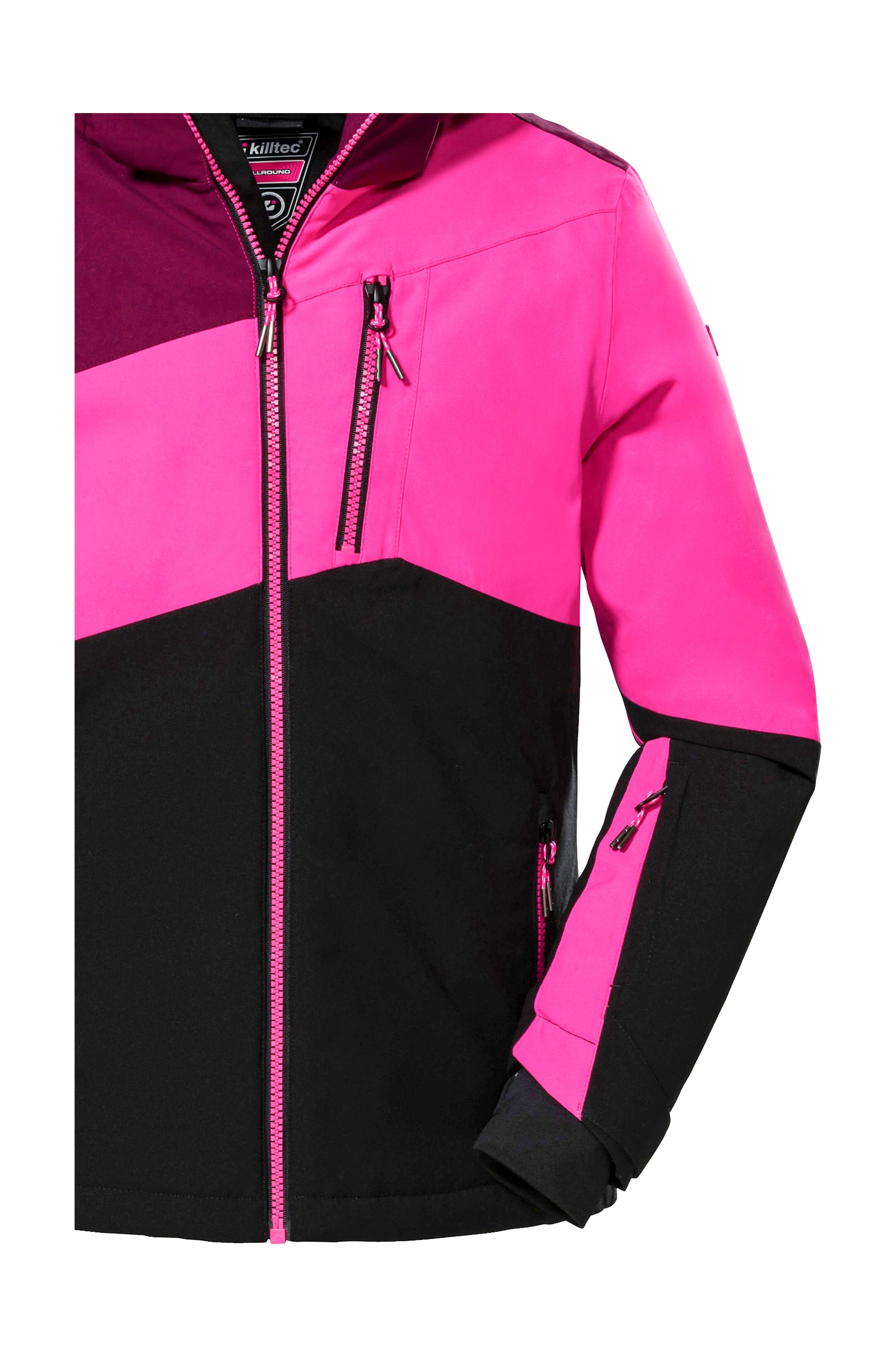 Killtec Skijacke »KSW 166 GRLS SKI JCKT«, Atmungsaktive, wasser- und winddichte Skijacke mit abnehmbarer Kapuze