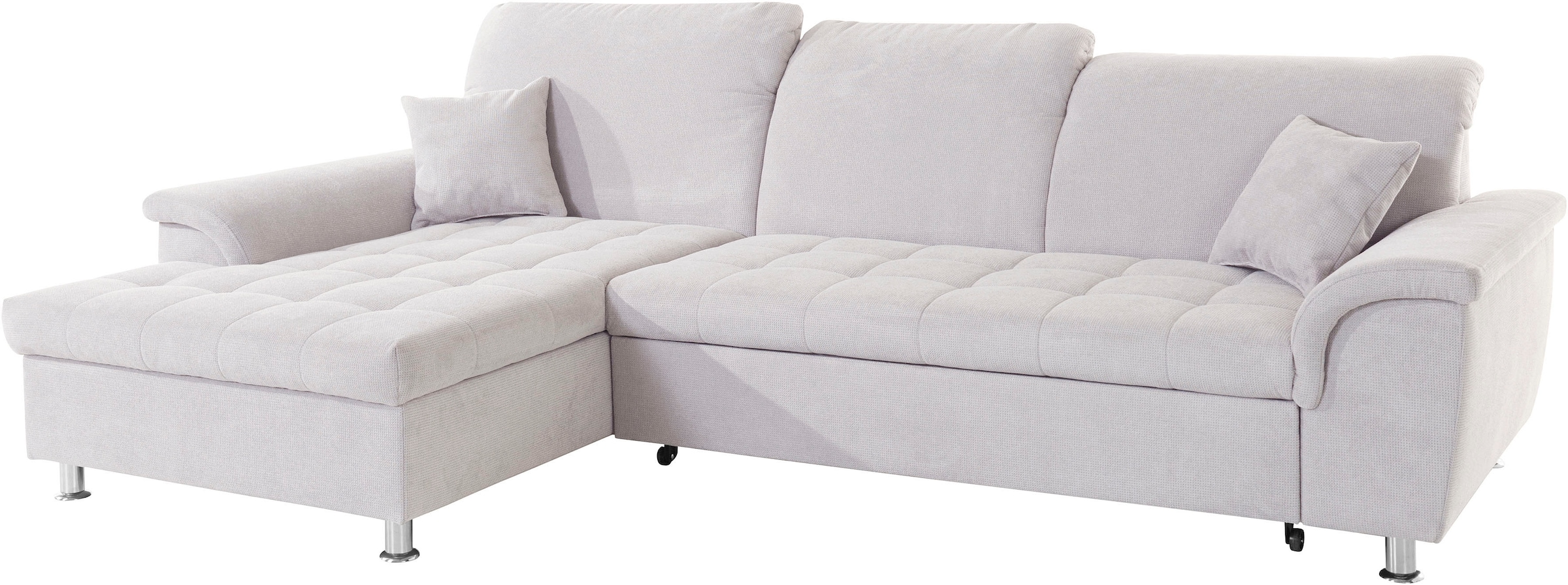 DOMO collection Ecksofa »Franzi L-Form«, wahlweise mit Kopfteilverstellung (dann Tiefe: 170 cm)