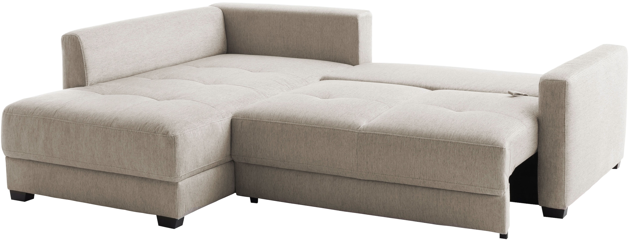 Mr. Couch Ecksofa »Pierre, L-Form mit BoxSpring«, Mit Boxpring-Taschenfederkern