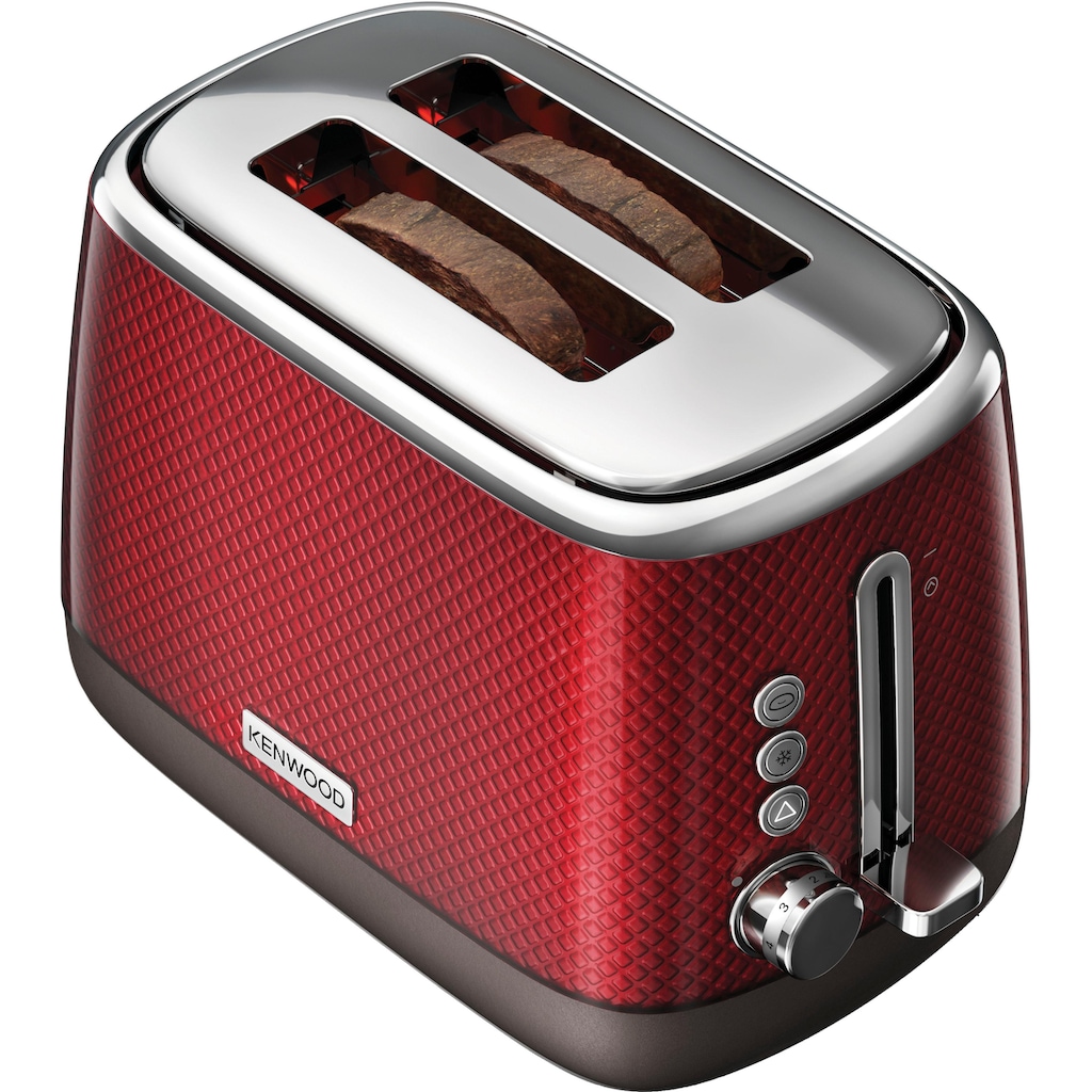 KENWOOD Toaster »Mesmerine TCM811.RD«, 2 kurze Schlitze, für 2 Scheiben, 1000 W