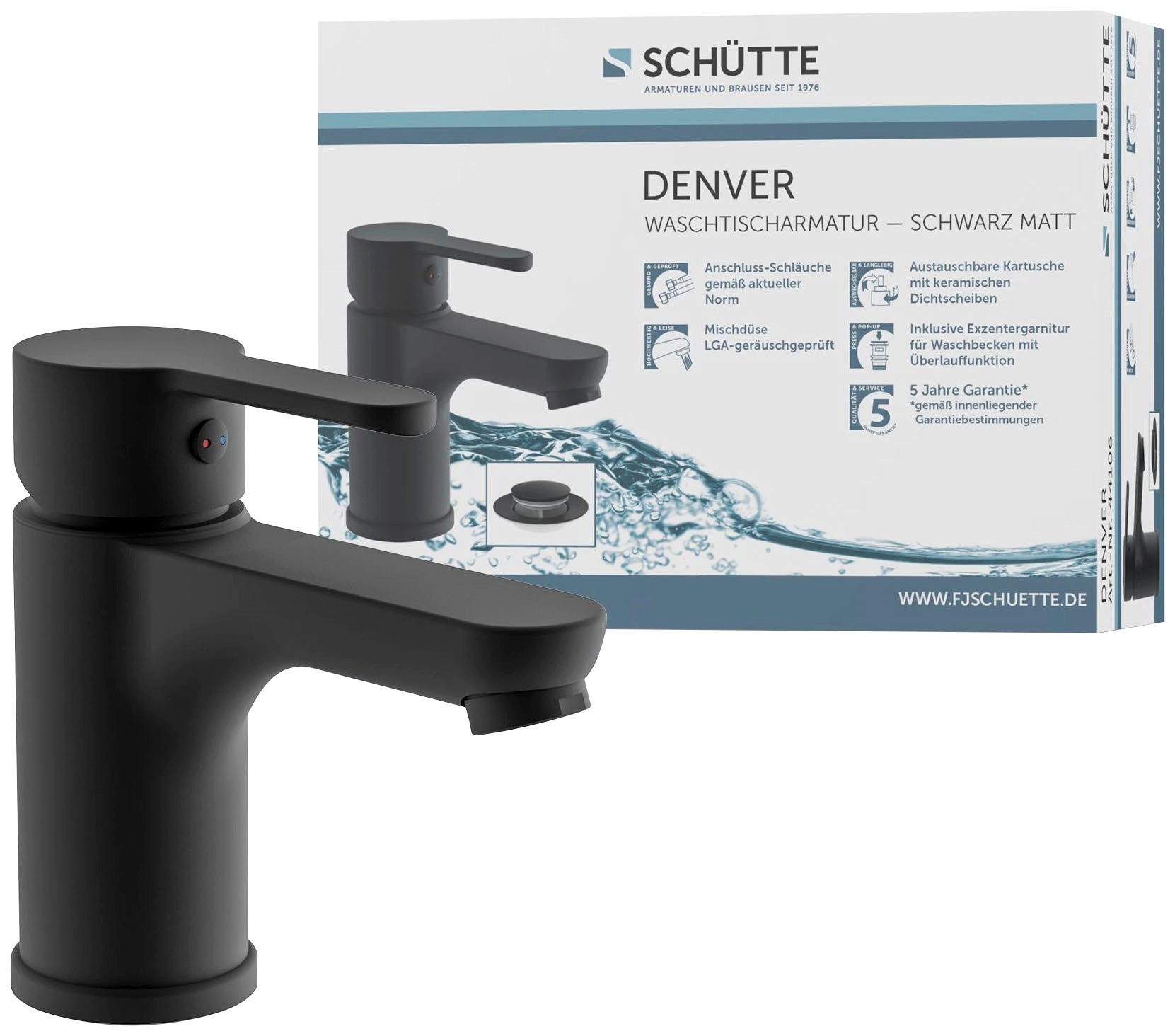 Schütte Badarmatur »3-teilige Serie DENVER«, (Set)