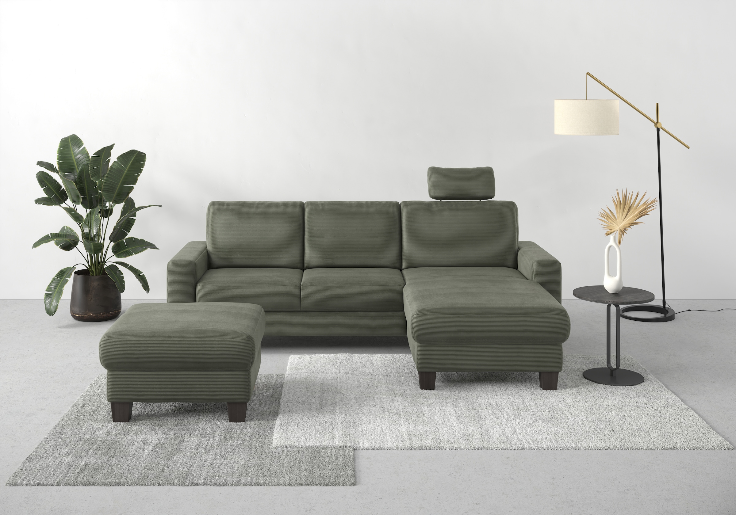 Home affaire Ecksofa »Summer L-Form« mit Recamiere, mit oder ohne Bettfunkt günstig online kaufen