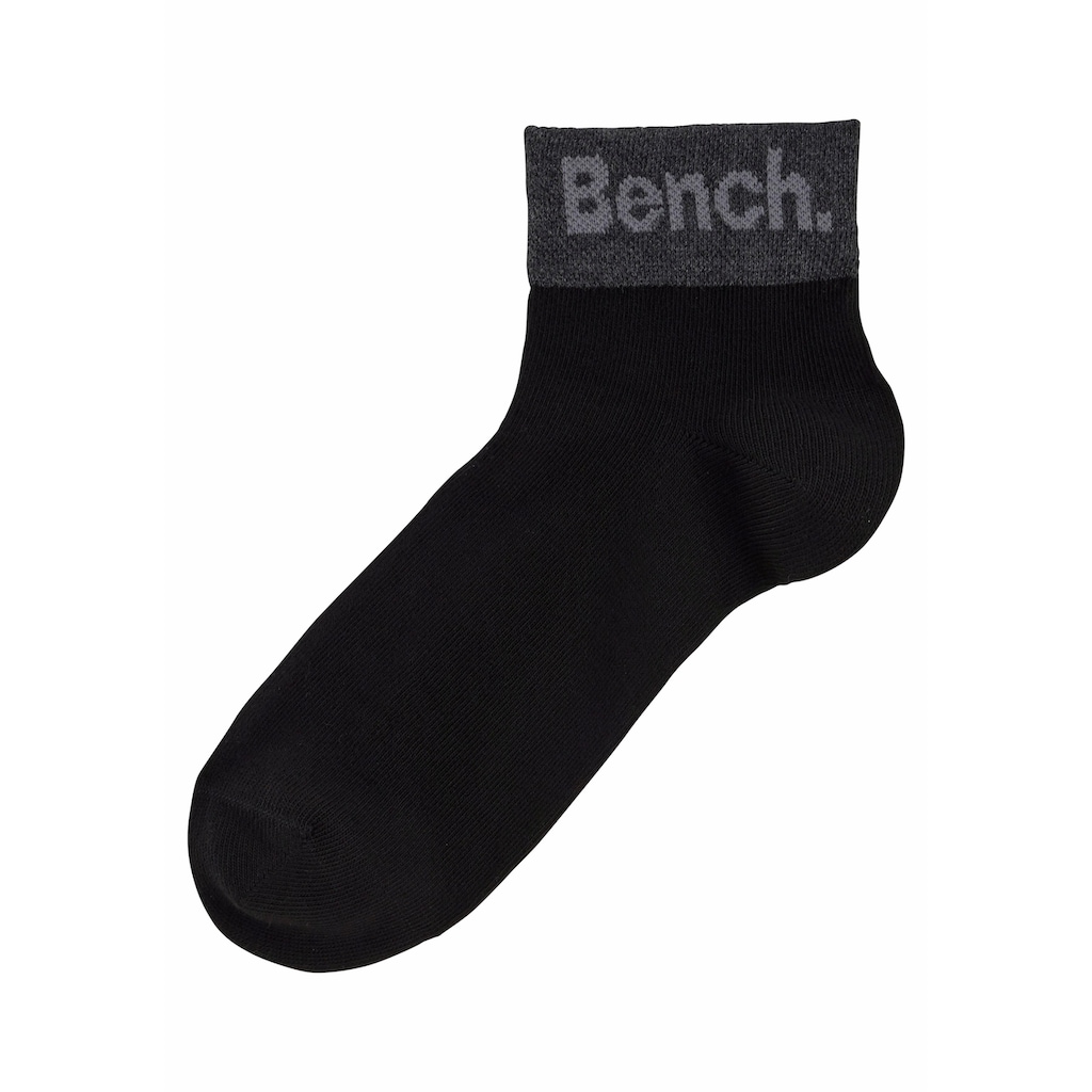 Bench. Kurzsocken, (Set, 8 Paar), mit eingestricktem Schriftzug am Bündchen