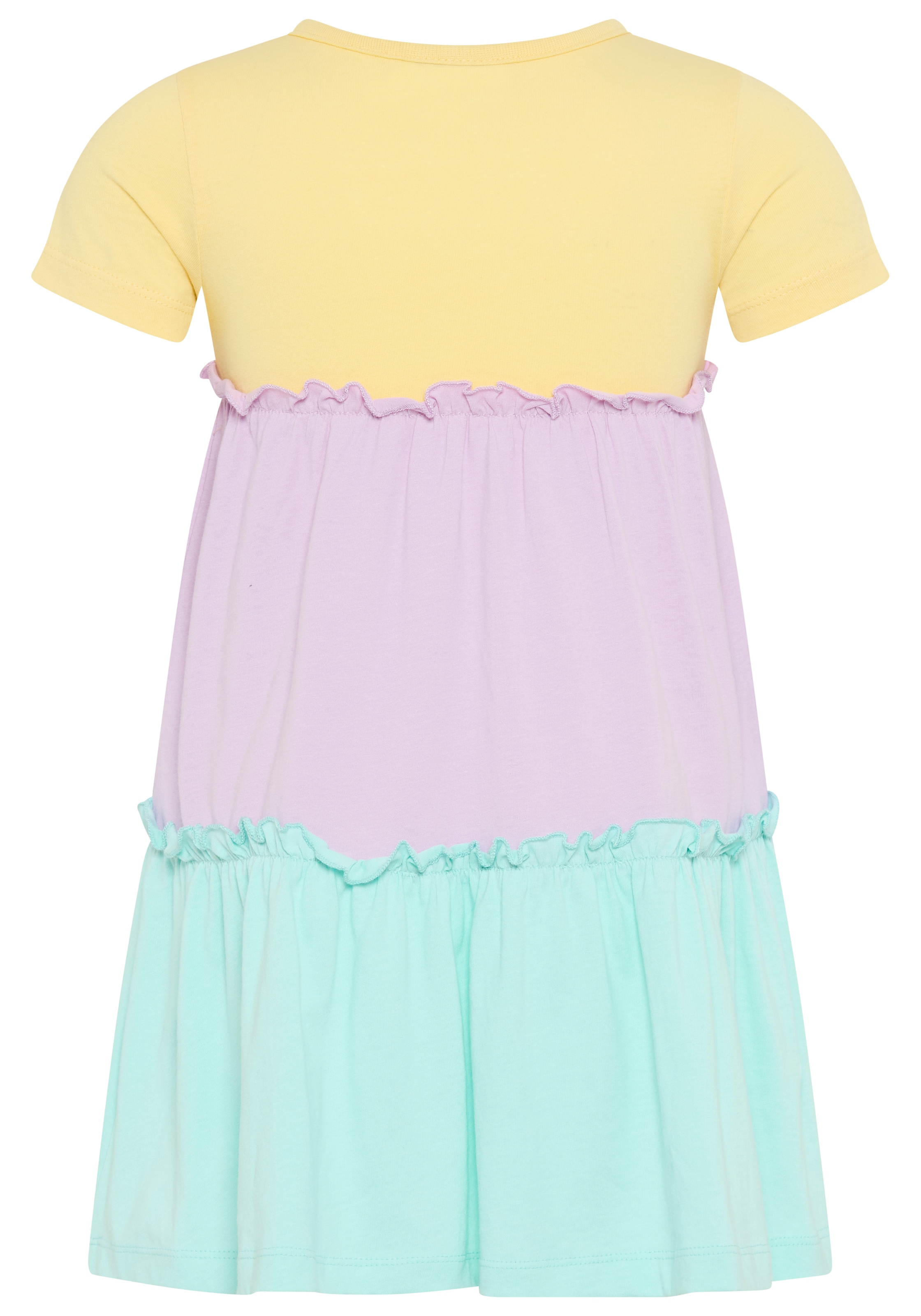 KIDSWORLD Jerseykleid »- Volantkleid für kleine Mädchen« festliche Anlässe,  kniefreie Länge,  verspielter Stil