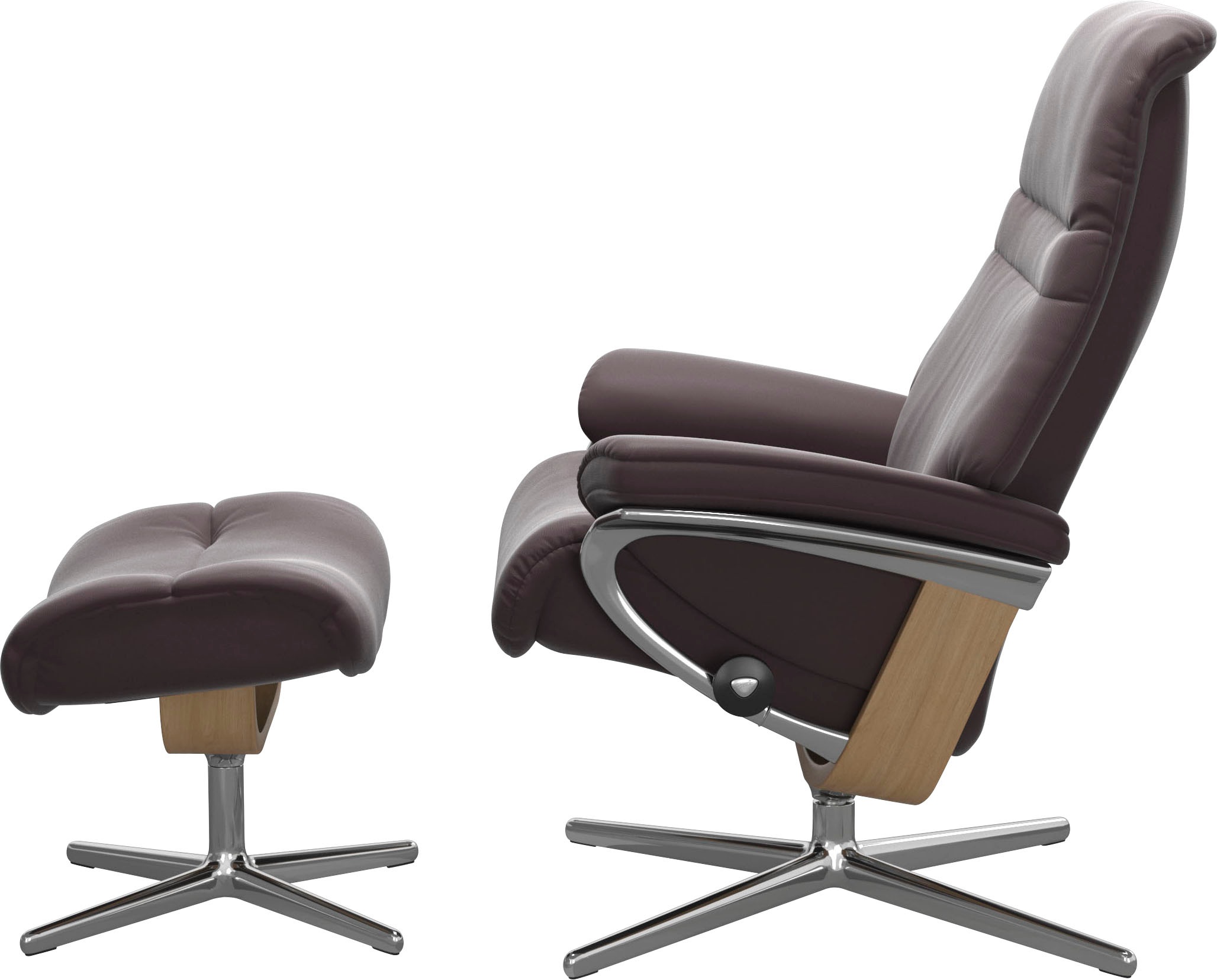 Stressless® Fußhocker »Sunrise«, mit Cross Base, Größe S, M & L, Holzakzent Eiche
