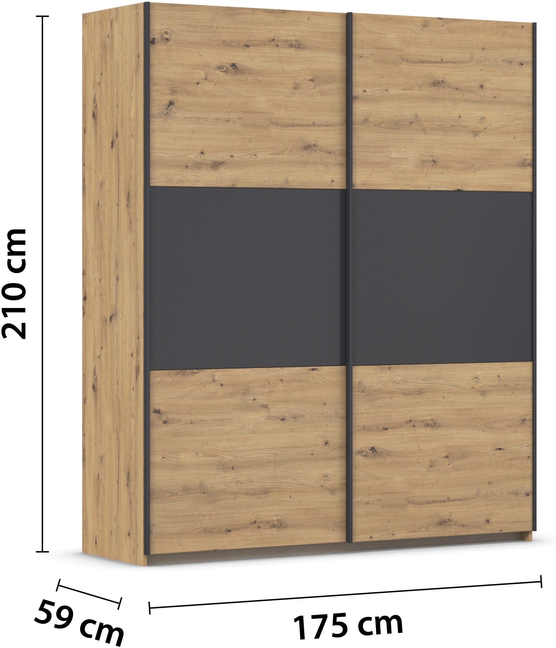 rauch Schwebetürenschrank »Kleiderschrank Schrank Garderobe Garderobenschrank Wäscheschrank NEO«, (in 3 verschiedenen Ausstattungen BASIC/CLASSIC/PREMIUM), mit großzügigem Stauraum und vielfältigen Farbkombinationen