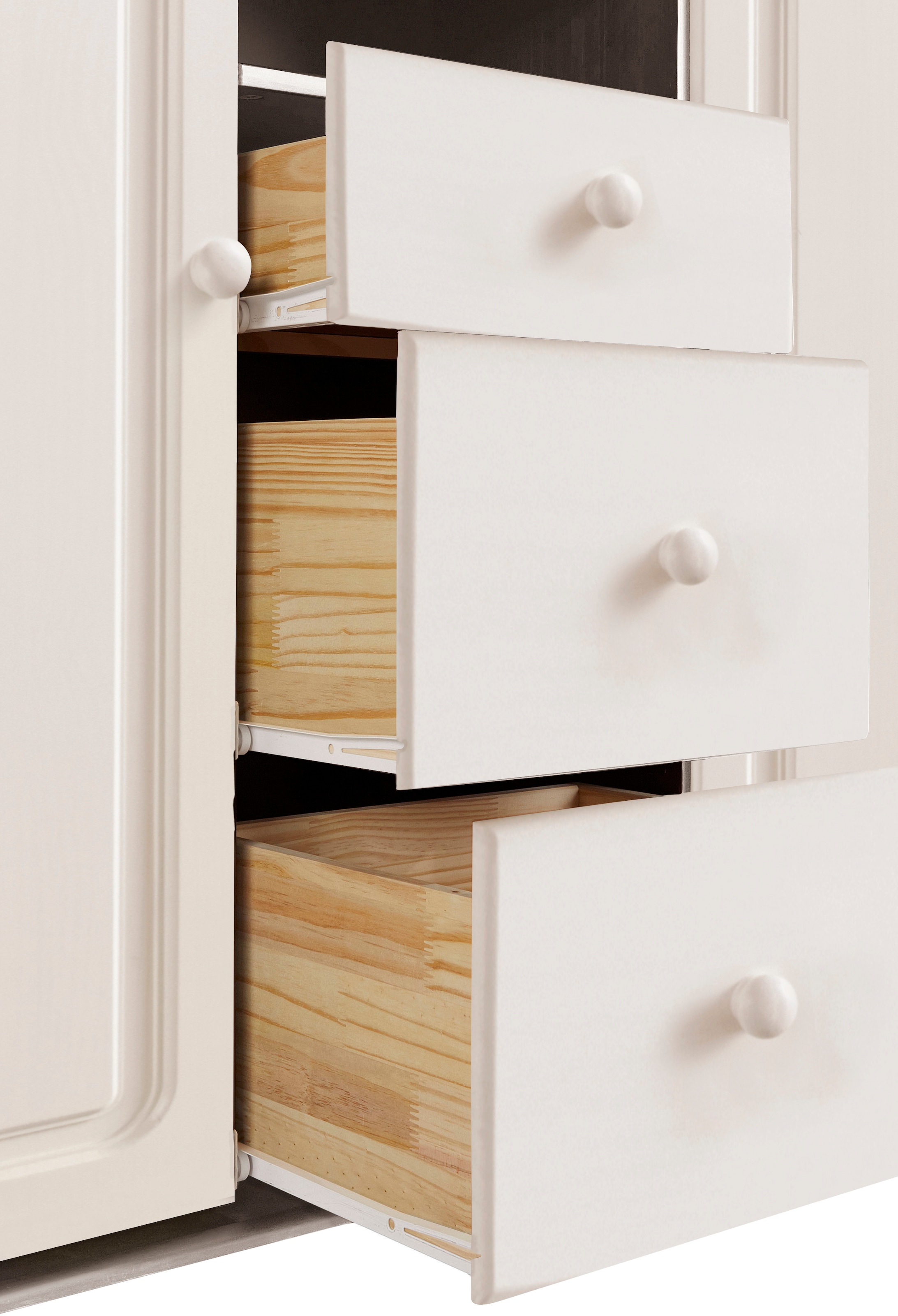 Home affaire Highboard »Mette«, Stauraumschrank mit 3 Schubladen und verstellbaren Einlegeböden
