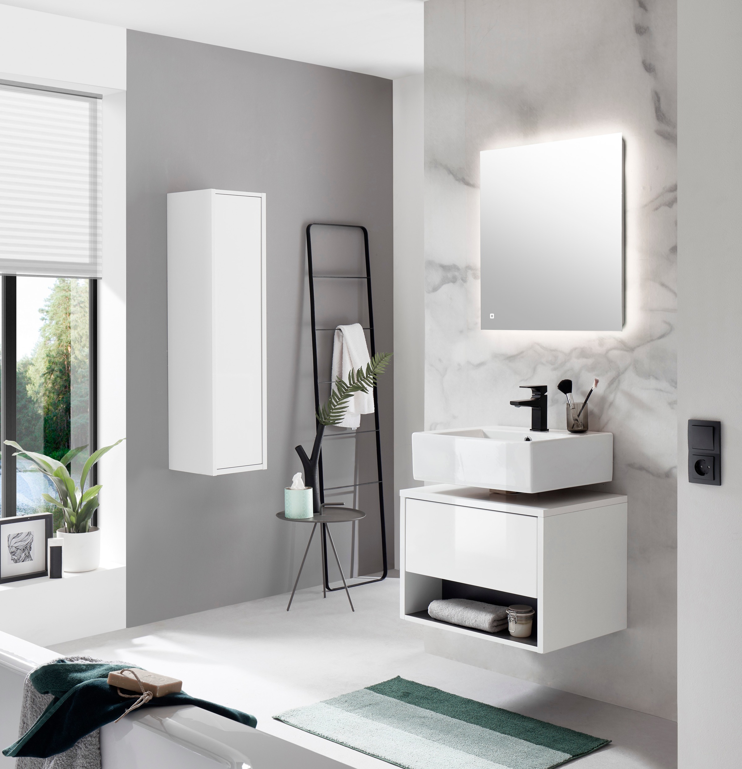 PLACES OF STYLE Badmöbel-Set »Studio Line, Bad im modernen Design, 3-teilig günstig online kaufen