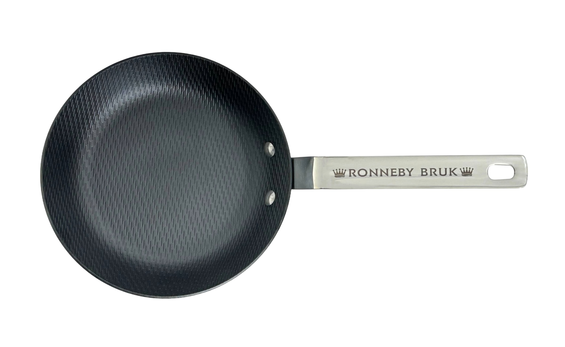 Ronneby Bruk Bratpfanne »Karbon-Bratpfanne, mit rostfreiem Schmiedegriff« Karbon-Stahl 1 tlg. Karbonstahlkörper mit Prägemuster