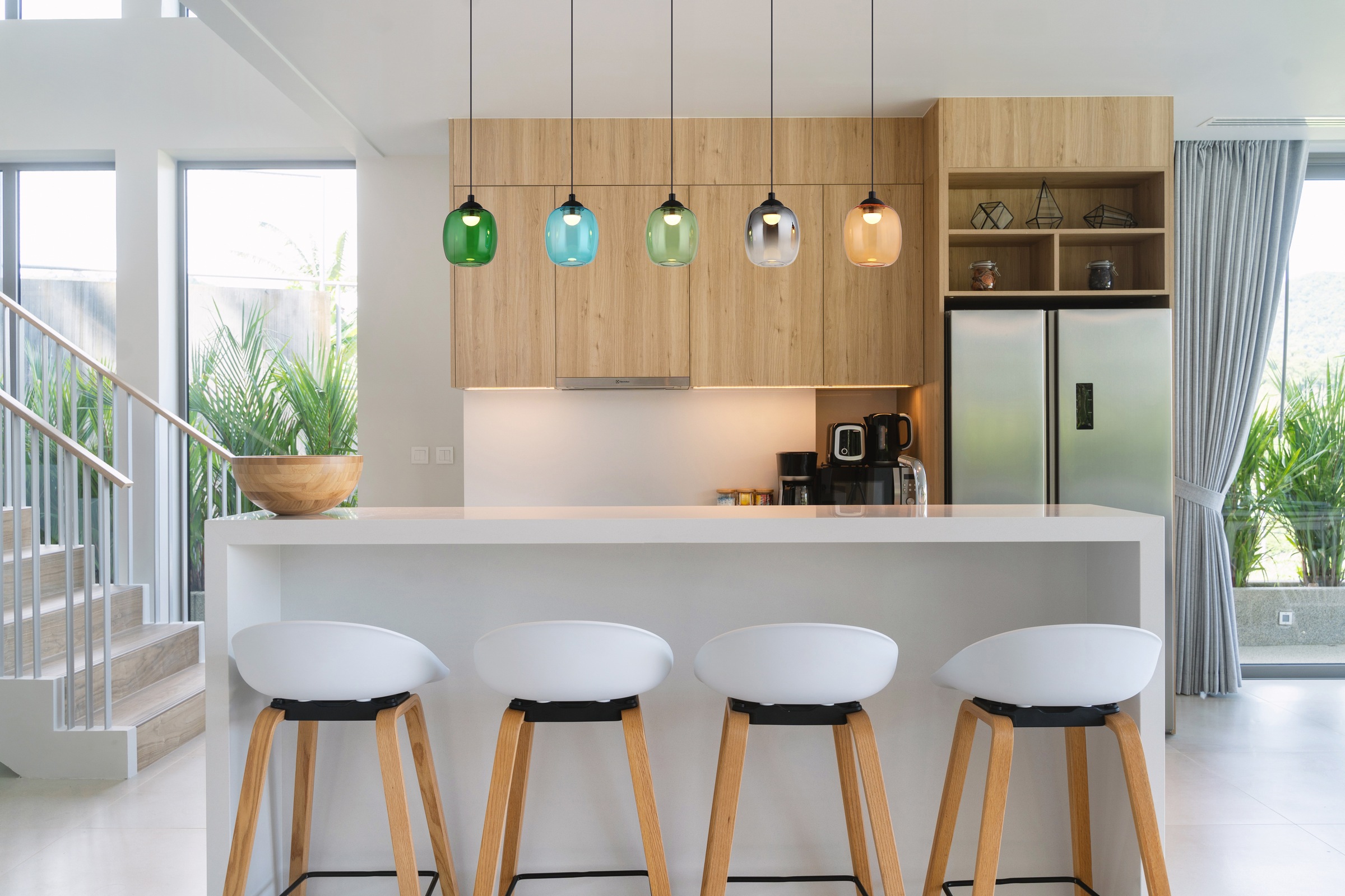 NOWA LED-Hängeleuchte »MINARA« LED-Modul 1 Stk. Warmweiß Gläser, Hängeleuch günstig online kaufen