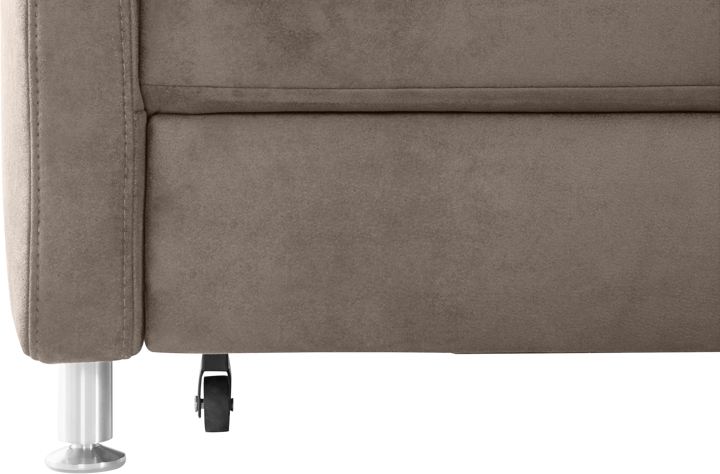 sit&more Ecksofa »Darwin L-Form«, inklusive Federkern, wahlweise mit Kopfteilverstellung, Bettfunktion