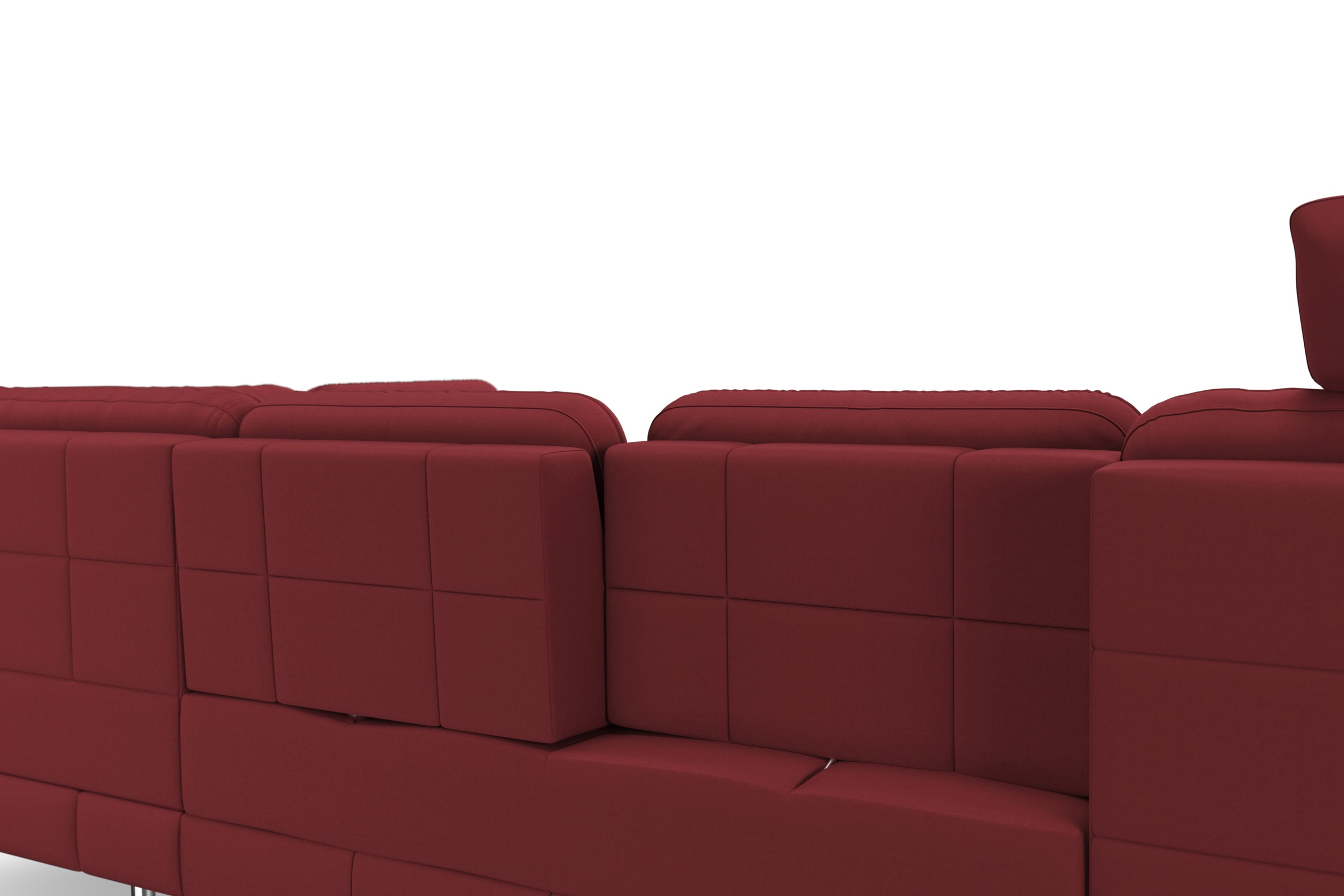 sit&more Wohnlandschaft »Bendigo U-Form«, inklusive Sitztiefenverstellung, Bodenfreiheit 15 cm, in 2 Fußfarben