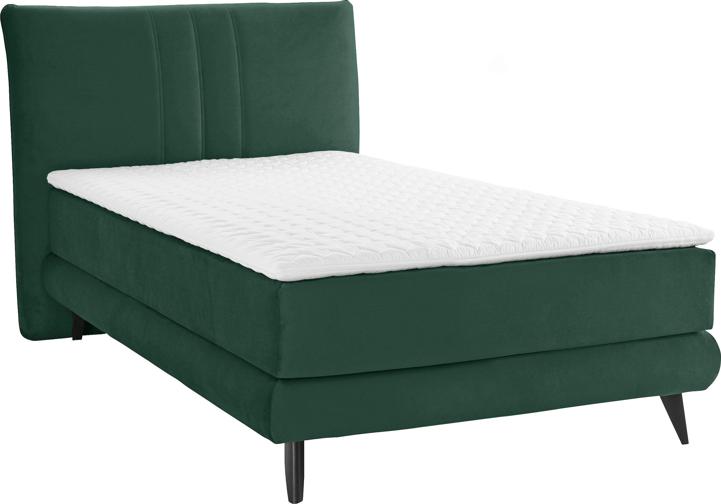 Places of Style Boxspringbett »Skien«, incl. Kaltschaumtopper, 2 Härtegrade, 3 Ausführungen