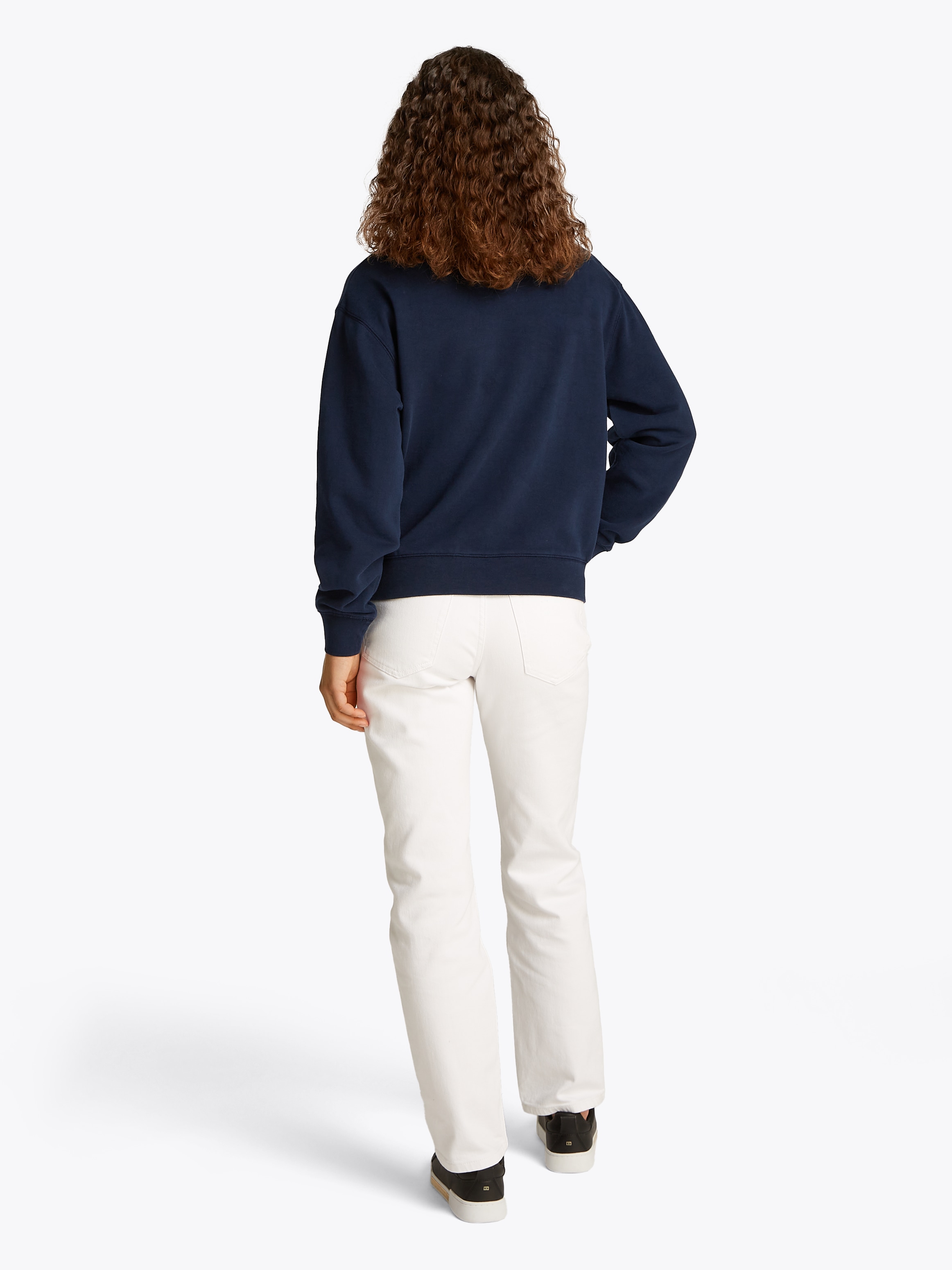 Tommy Hilfiger Sweatshirt »REG CONTRAST FLAG SWEATSHIRT«, mit Logo-Flag