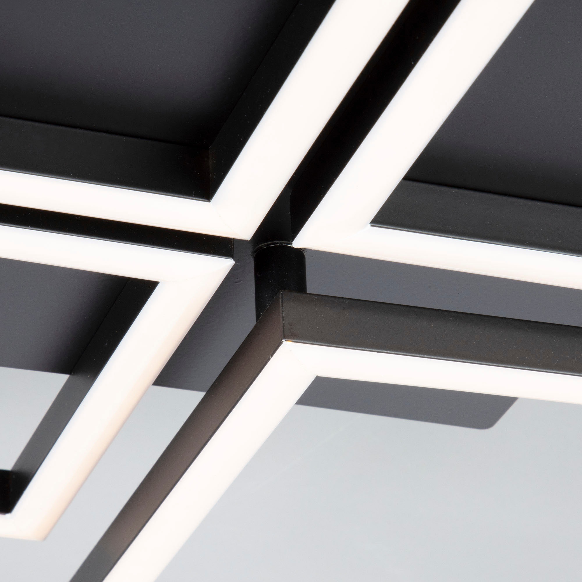 Briloner Leuchten LED Deckenleuchte »3128015 FRAME«, Leuchtmittel LED-Board | LED fest integriert, Deckenlampe, 75x47x7,3cm, Schwarz, 48W, Wohnzimmer, Schlafzimmer