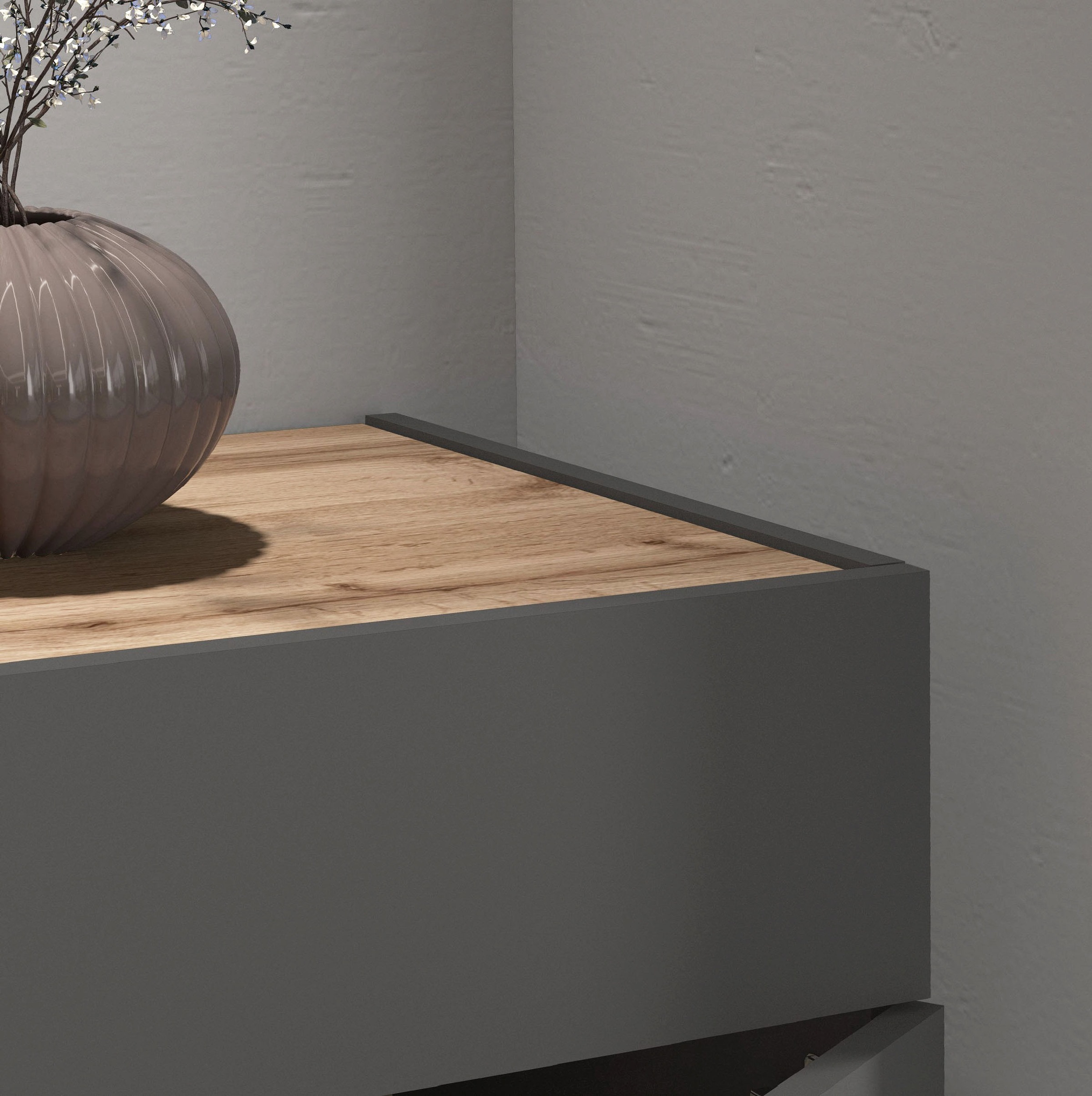 INOSIGN Sideboard »Garda, Kommode, Schrank, Kredenz«, 2 Türen, 1 Schublade,grifflos Breite 80,9 cm